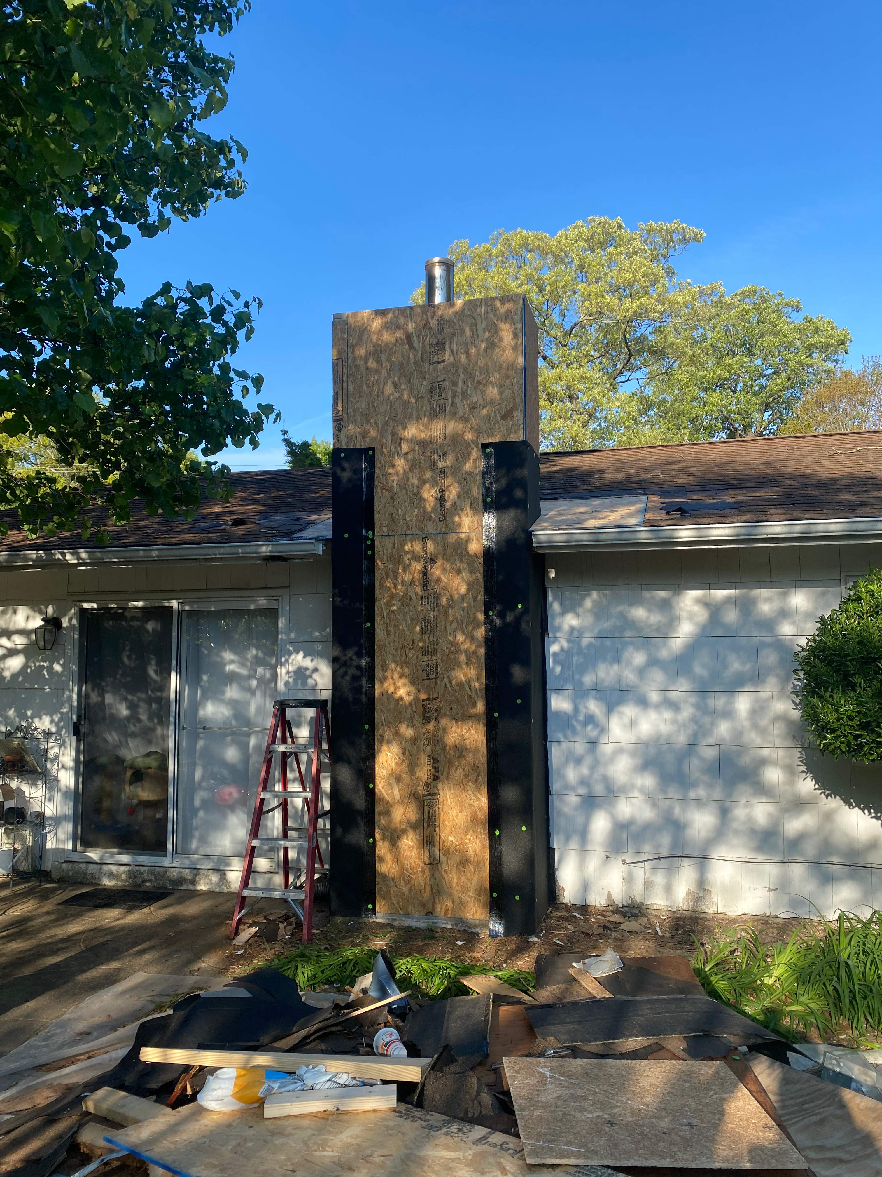 Chimney Leak Repair - Complete Rebuild by Premier Chimney and Roofing