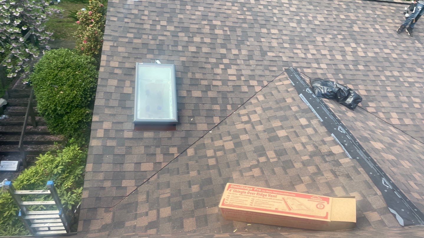 Roof Replacement w/ Skylights in Baltimore, MD (IKO Dynasty) by American Home Contractors