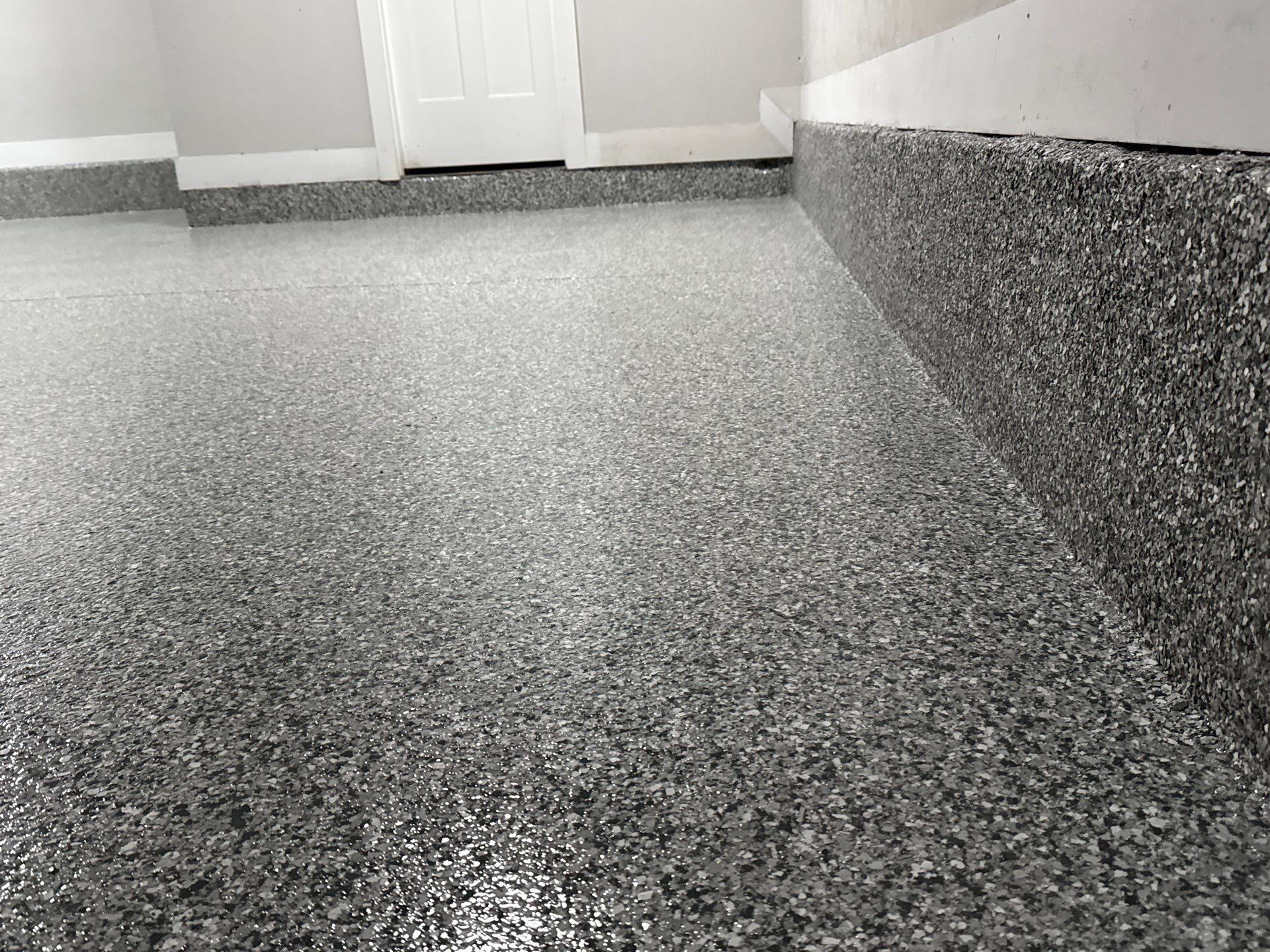 Garage in High Springs, FL in Slate Stone by Cross Creek Concrete Coatings