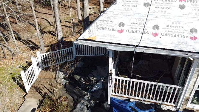 Reroof paid for by the insurance company. by Galian Roofing LLC