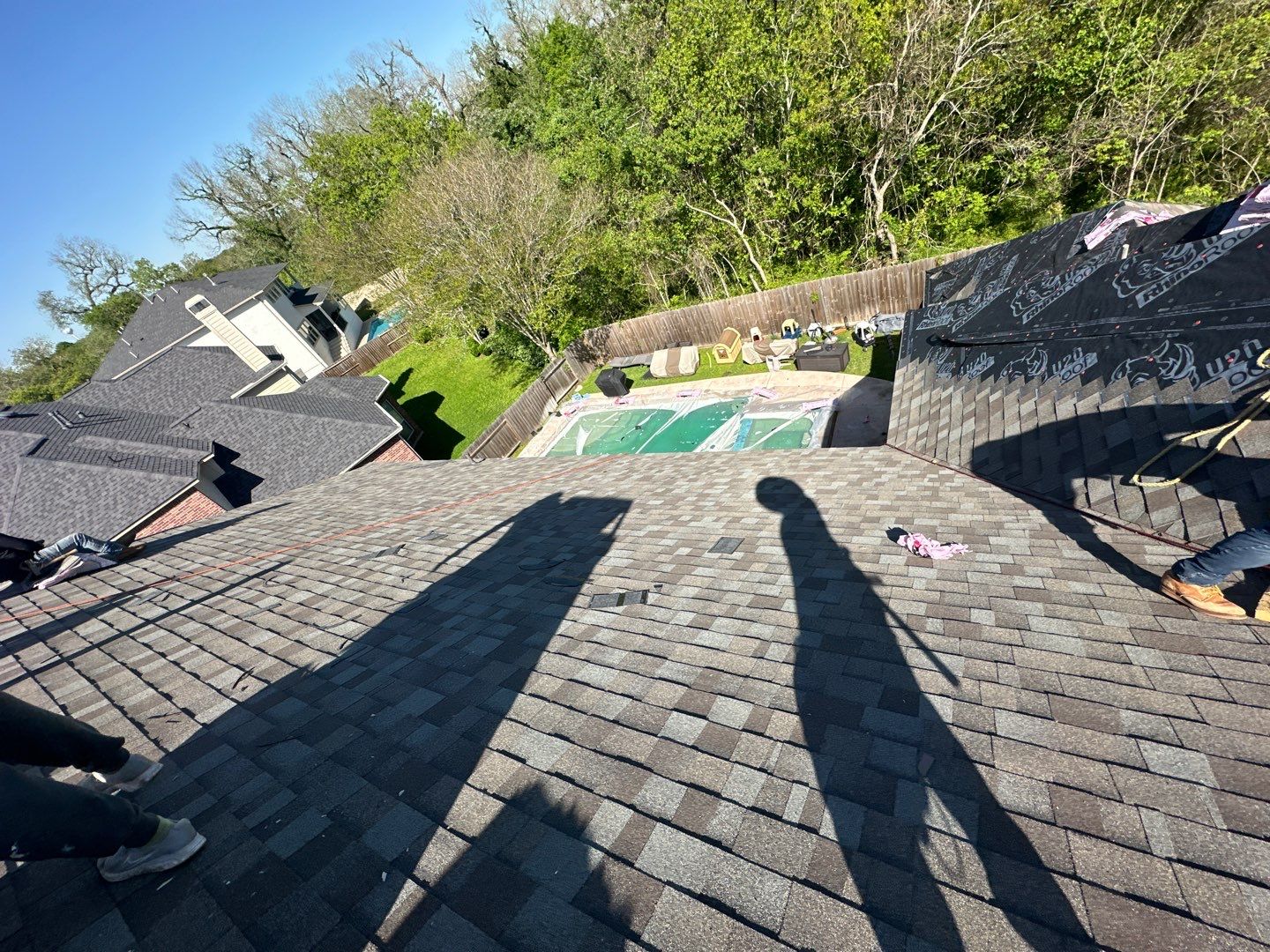 Residential Roofing Installation using Owen's Corning Duration (Lifetime) Shingles by Roof Repair Company