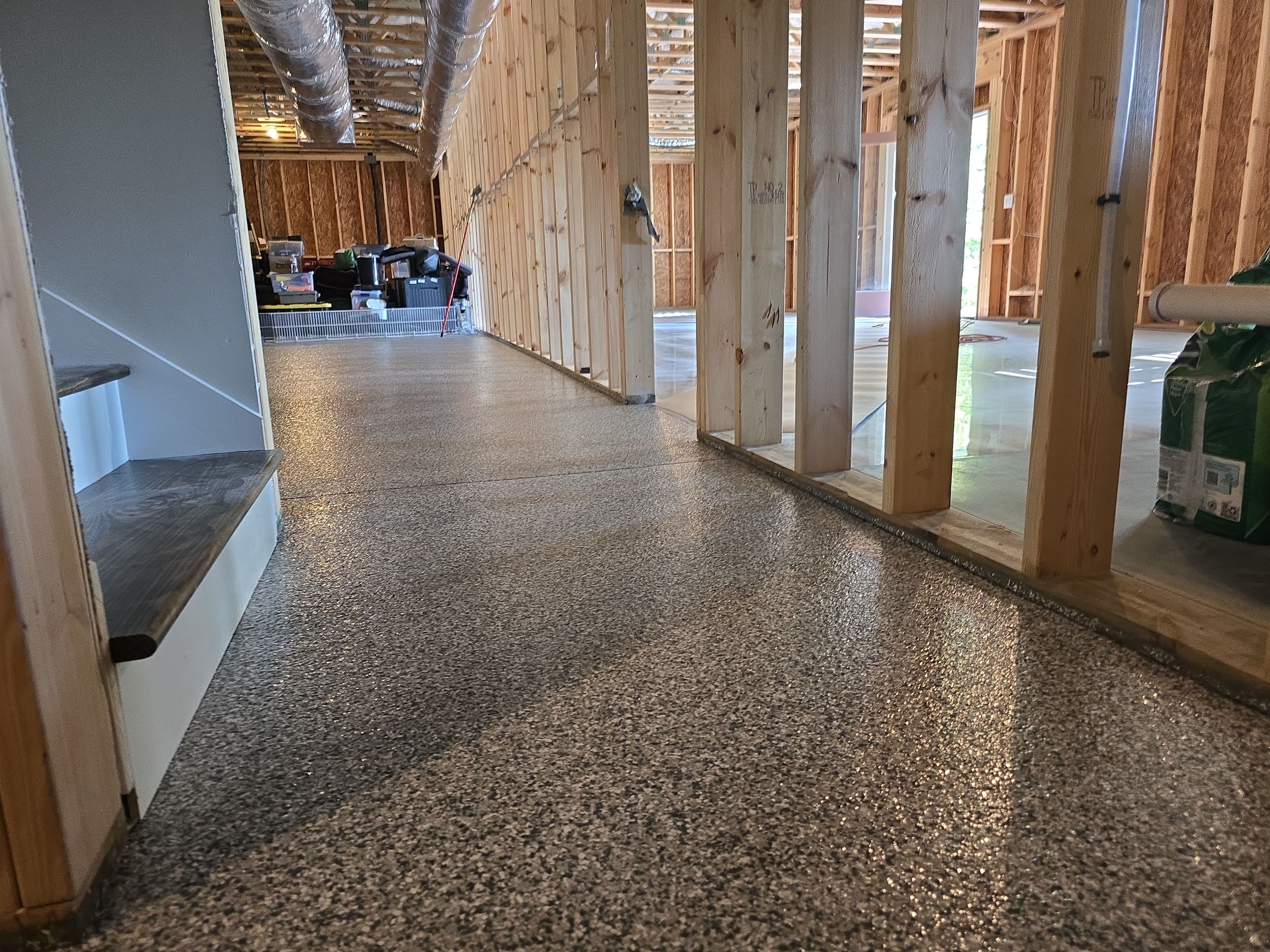 Epic Metallic + Garage and Basement Flake by Elite Floor Solutions