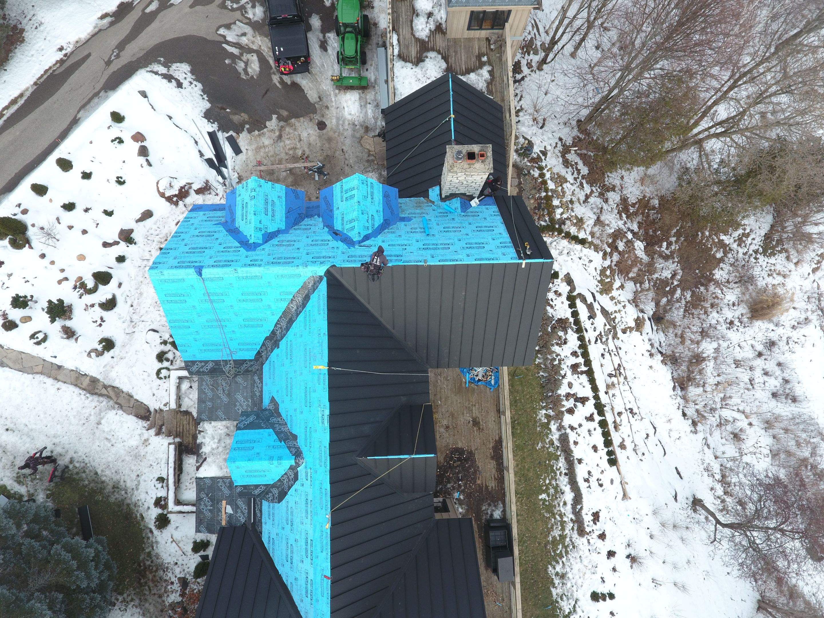 Residential Roofing Installation using 24 Ga Standing Seam Metal by Jay Carter Roofing & Sheet Metal