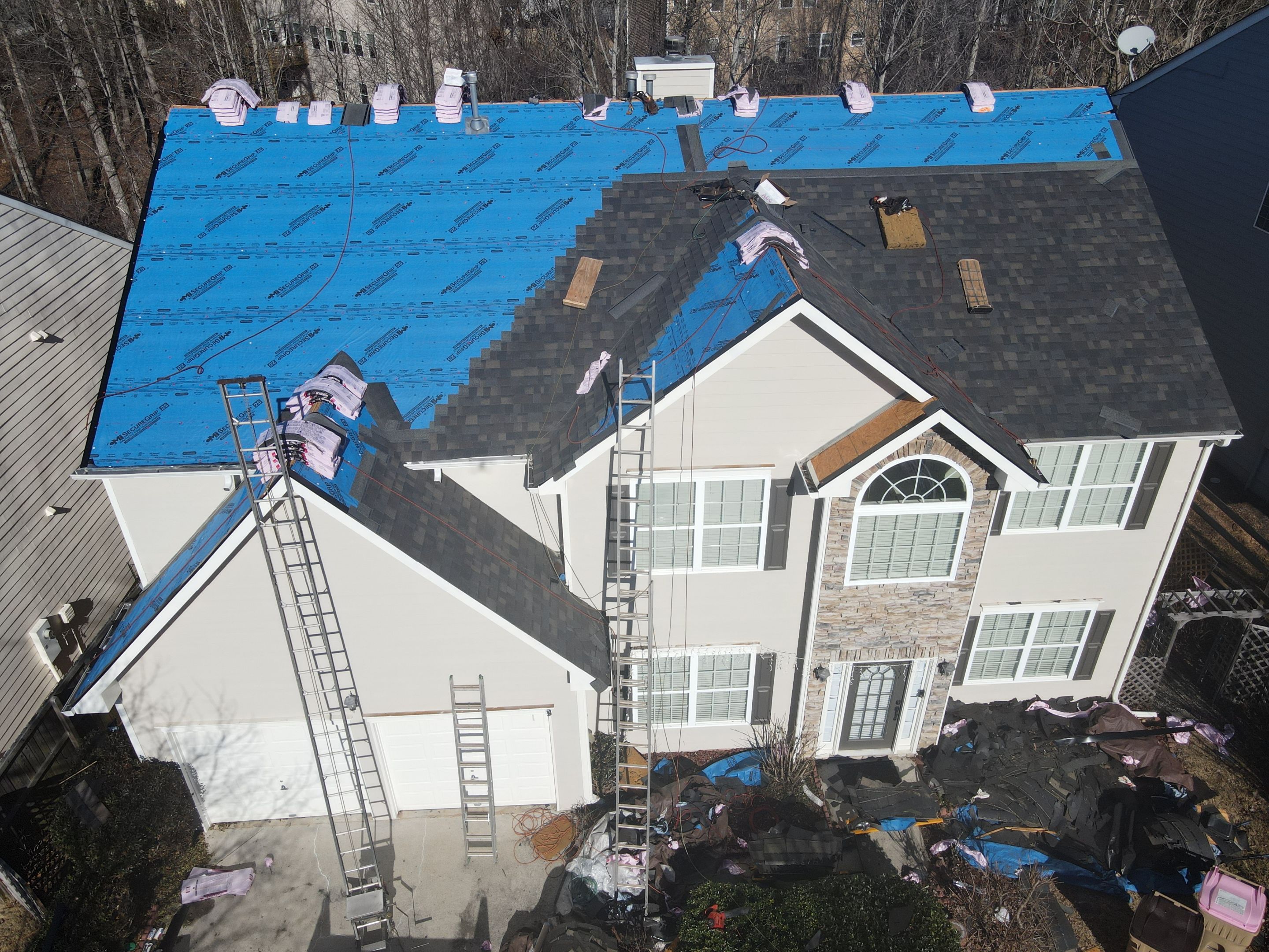 Residential Roofing Installation using Owens Corning by Inspector Roofing and Restoration