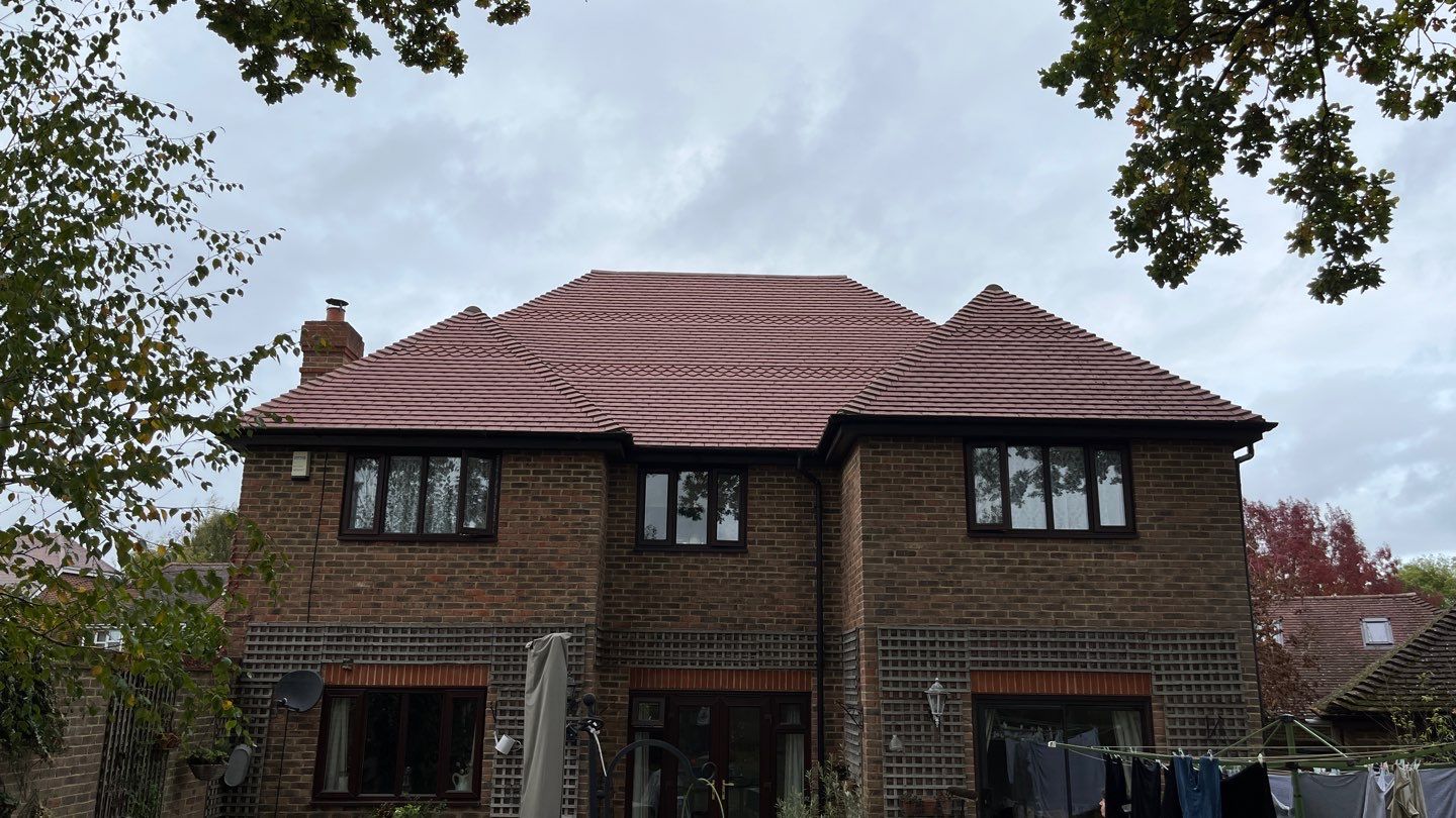 Roof Patio Driveway Clean using Honda 15lpm Low Pressure Washing Machine by Ges Exterior Cleaning ltd