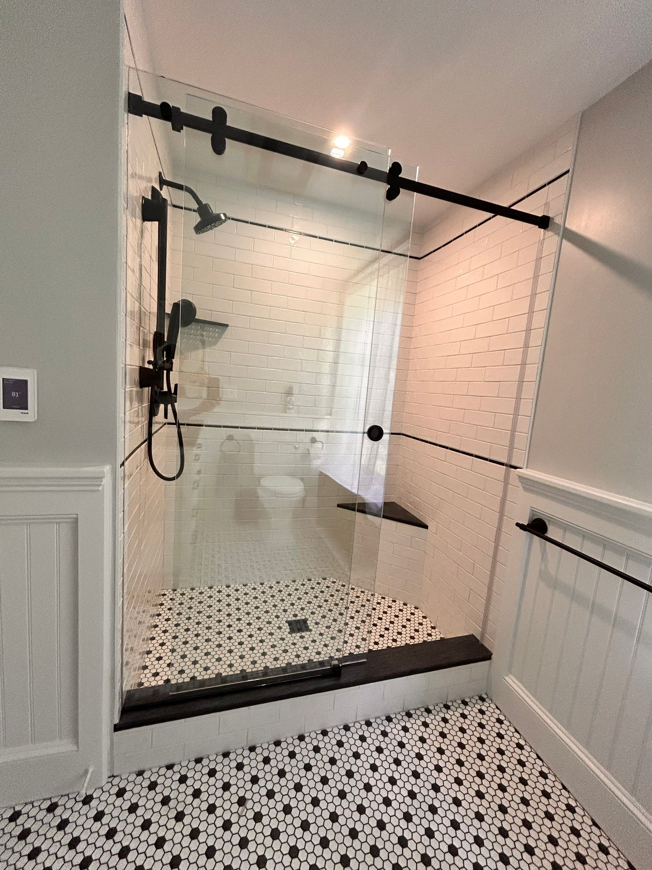 CRL Deluxe Serenity Shower using Tempered Shower Glass by Cheshire Glass Company