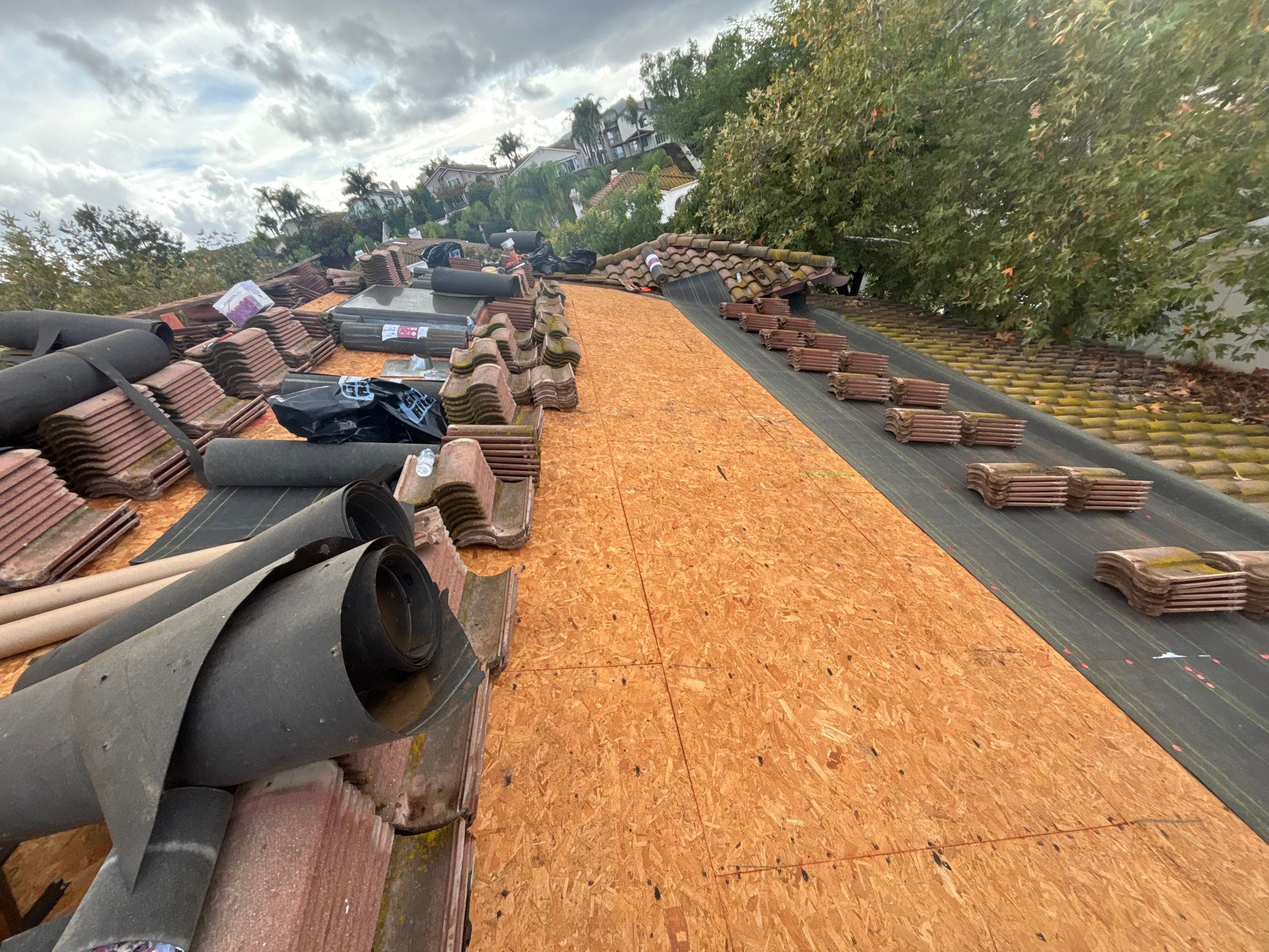 Temecula Tile Roof Lift and Lay with Malarkey Underlayment by Zenith Roofing Services