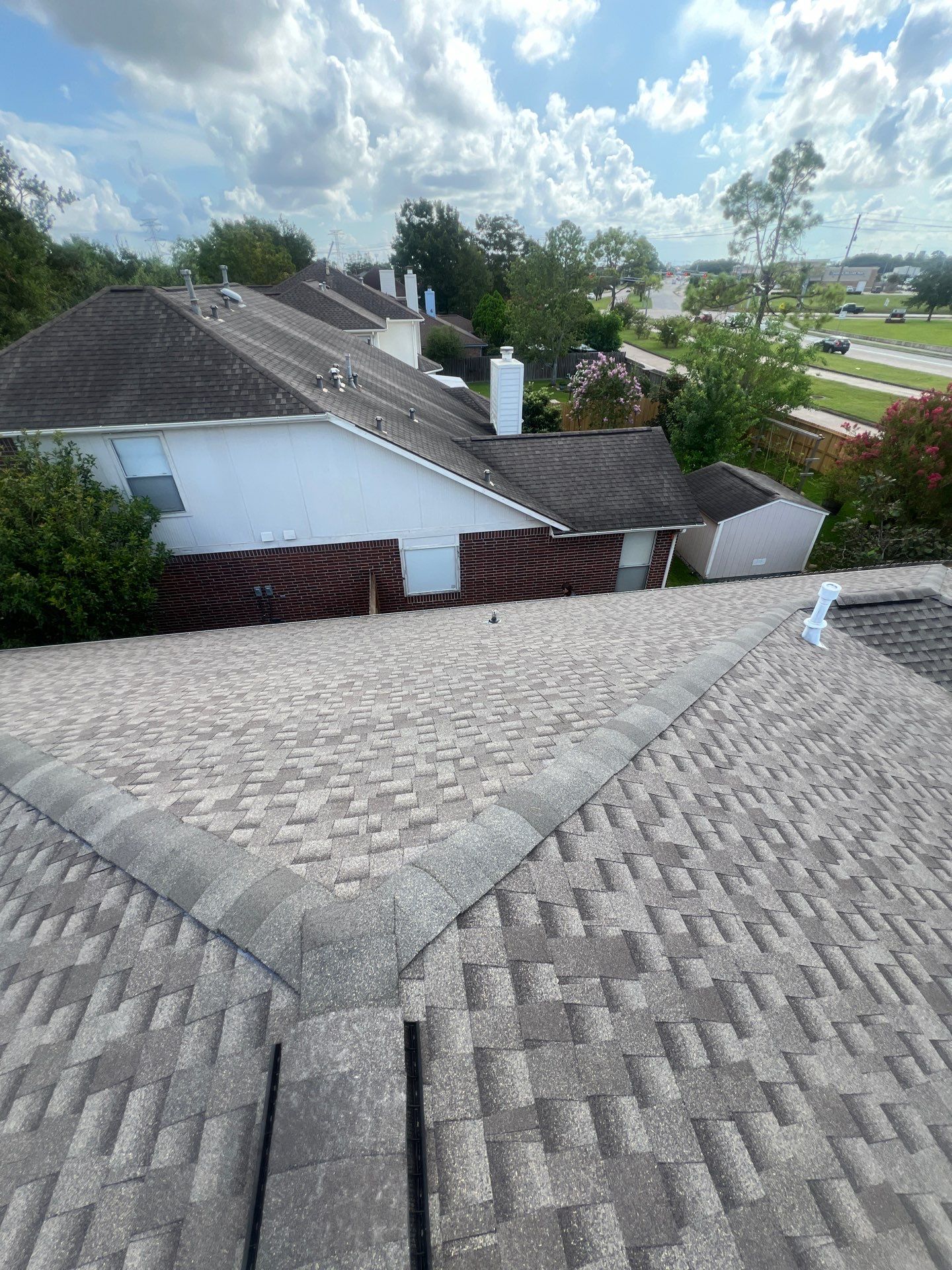 Residential Roof Replacement using GAF HDZ - Weathered Wood by Elite Roofing LLC