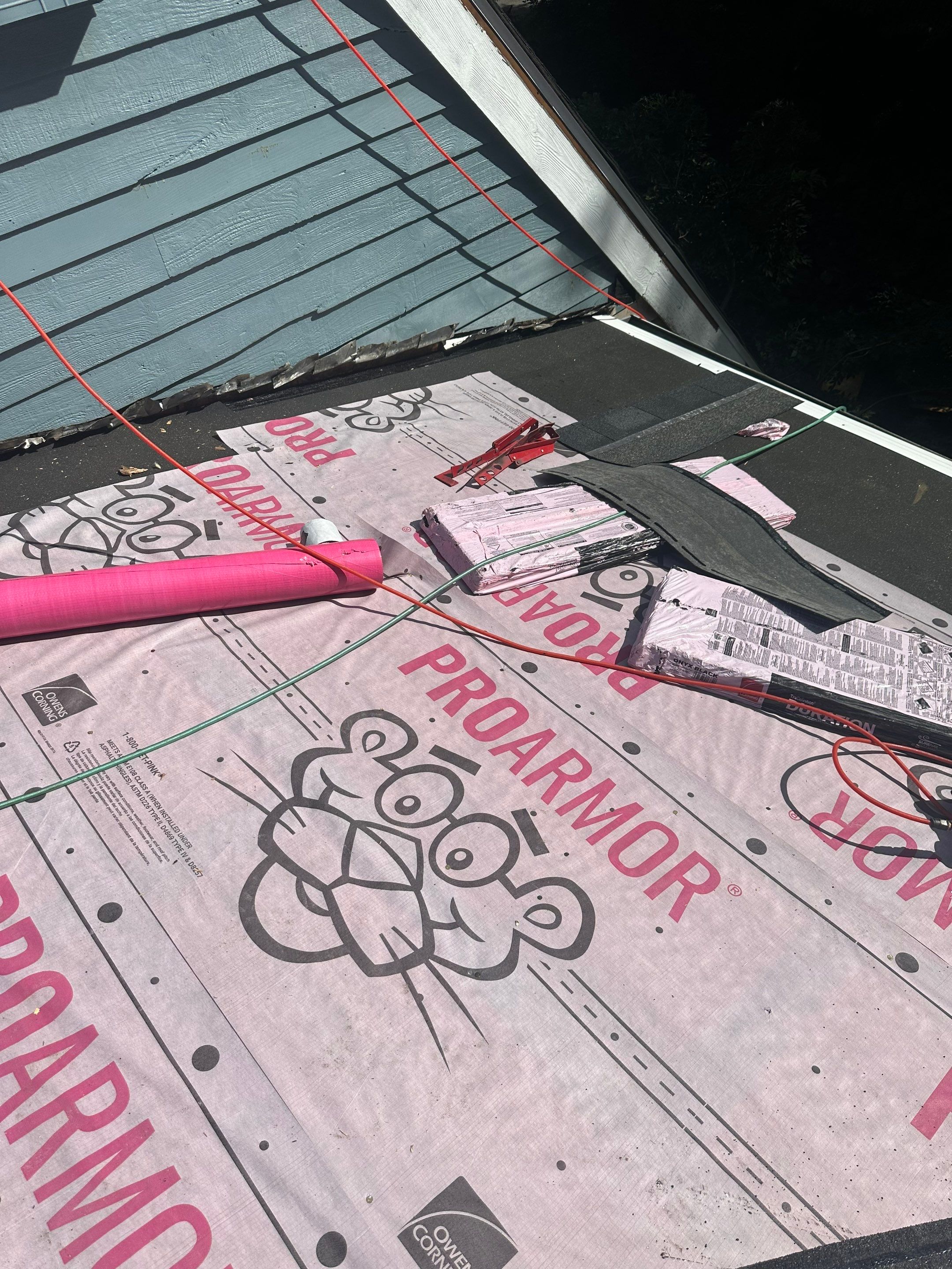 Residential Roofing Installation using Owens Corning Duration Onyx Black by A Plus Exterior