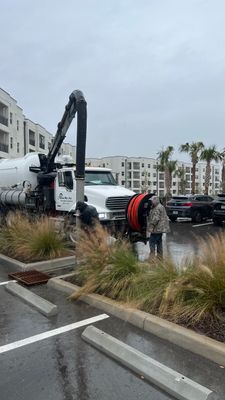 New Construction Apartment Complex Catch Basin Cleaning