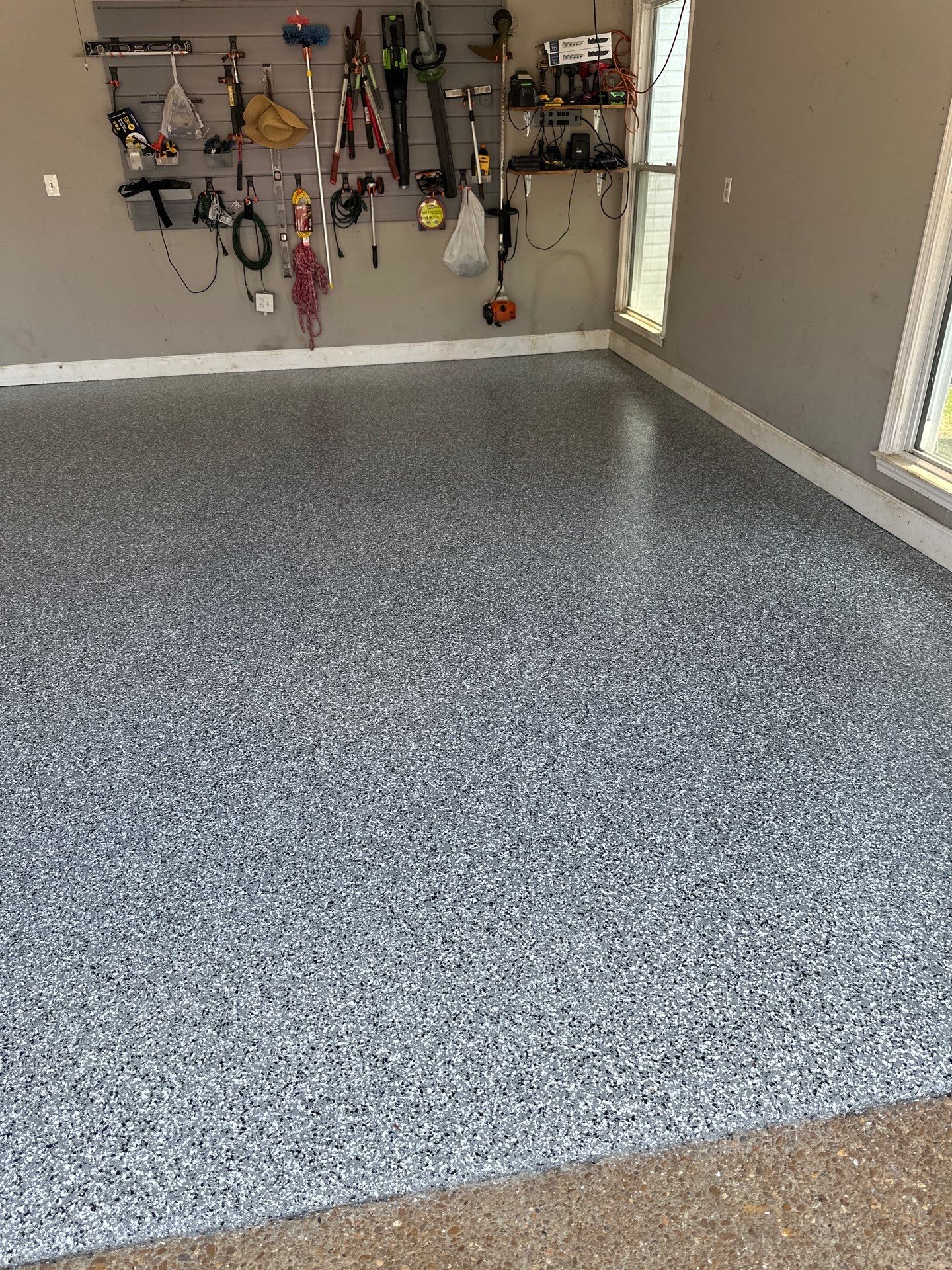 Garage Floor Coating using Wombat by My Garage Floor Guys
