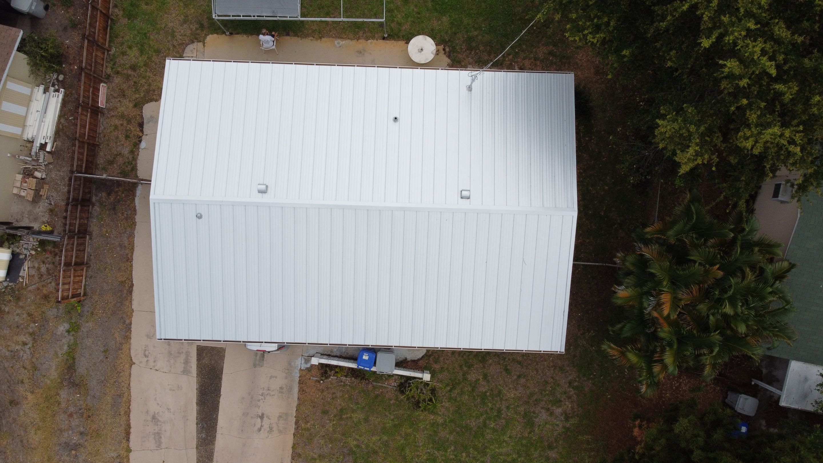 Residential Roofing Installation using 1" Nail strip metal roof by BLUES BROTHERS ROOFING