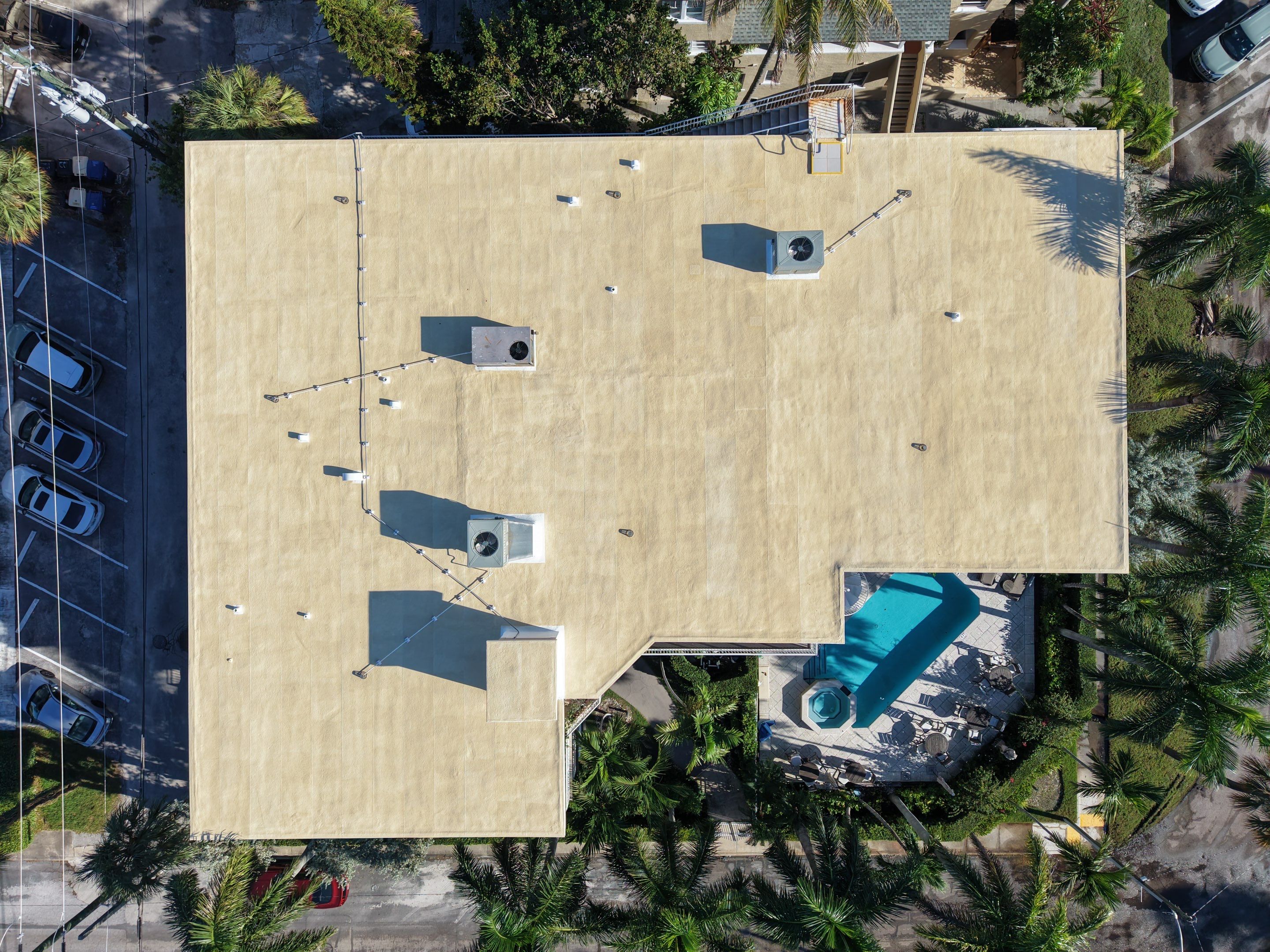 Commercial Roof Restoration for Lake Worth Beach Flat Roof Project by Roof King LLC