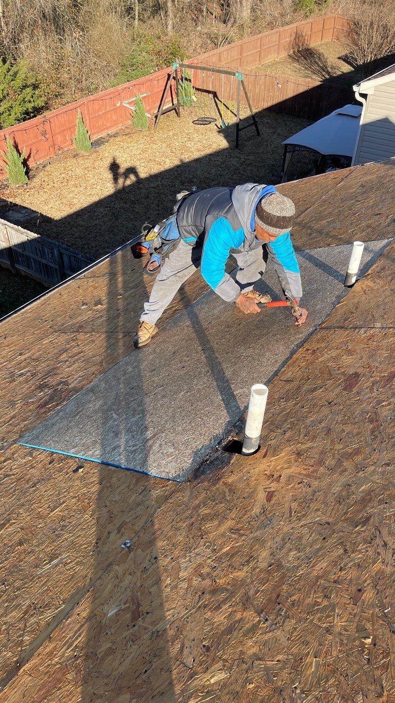 Roof replacement and interior repair by hail and wind damage by Just Brilliant Restoration JBR