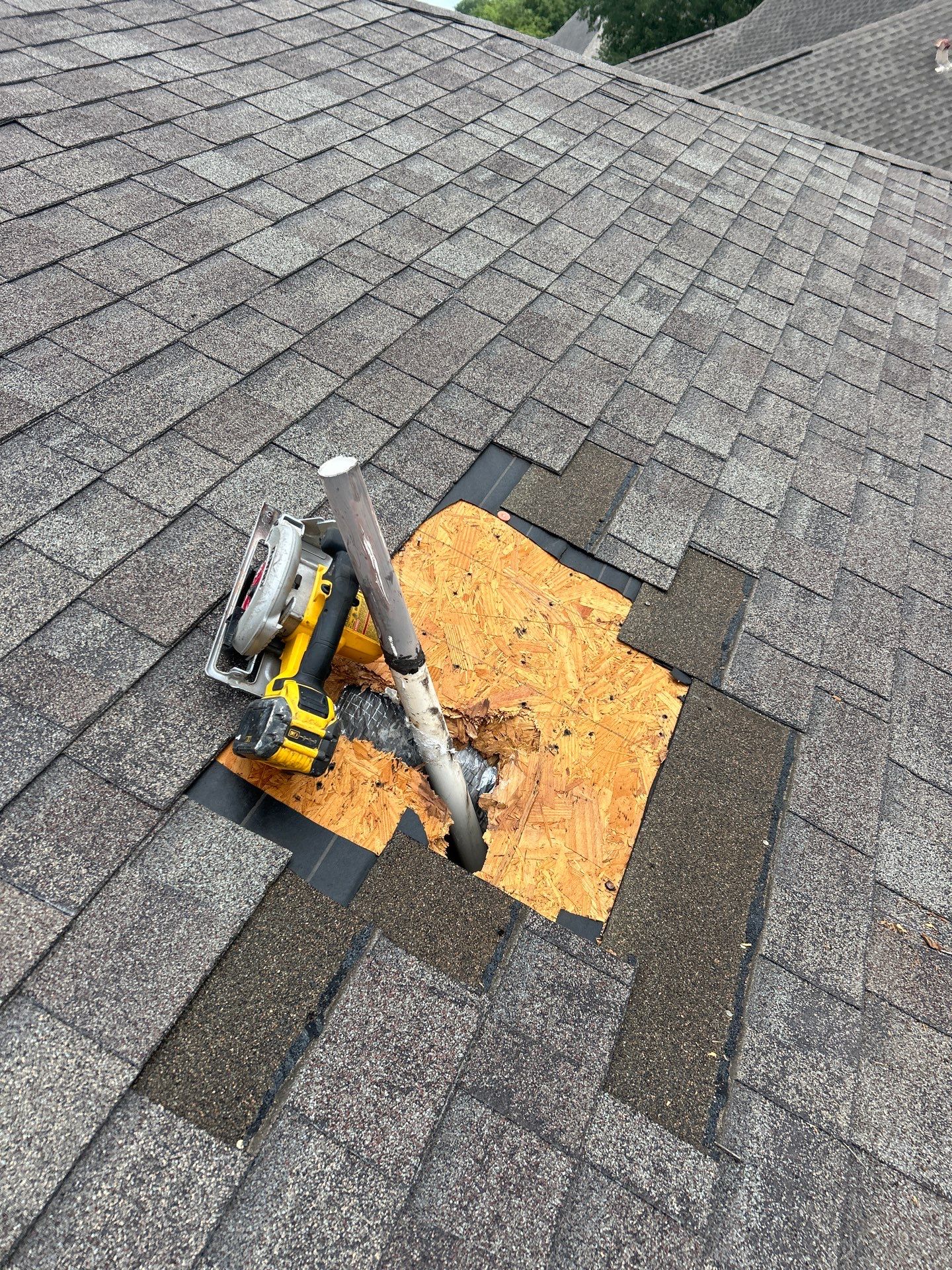 Hail Damage using Owen's Corning Duration (Lifetime) Shingles by Roof Repair Services LLC