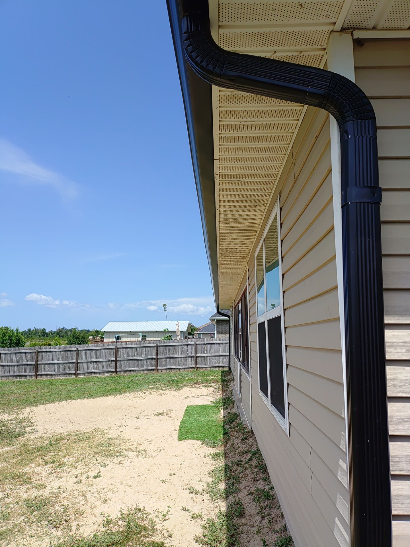 Custom Color Gutters Installed with Precision in Panama City FL by Gutter Professor by Gutter Professors