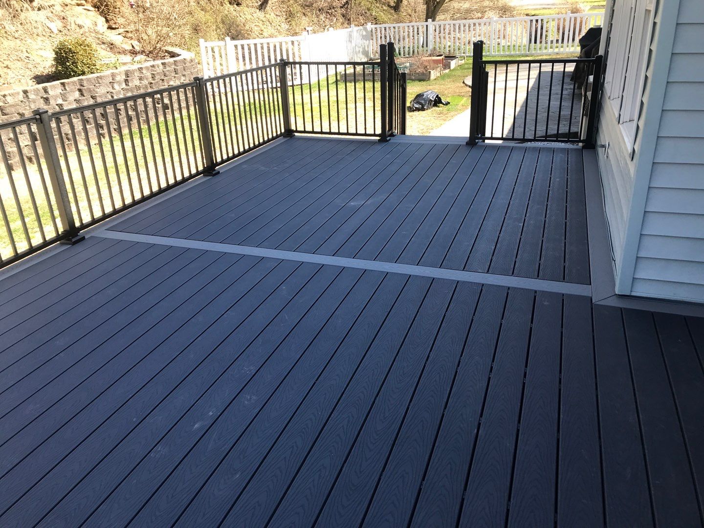 Deck Installation using Trex Decking and Railing  by Secure Construction Company Inc