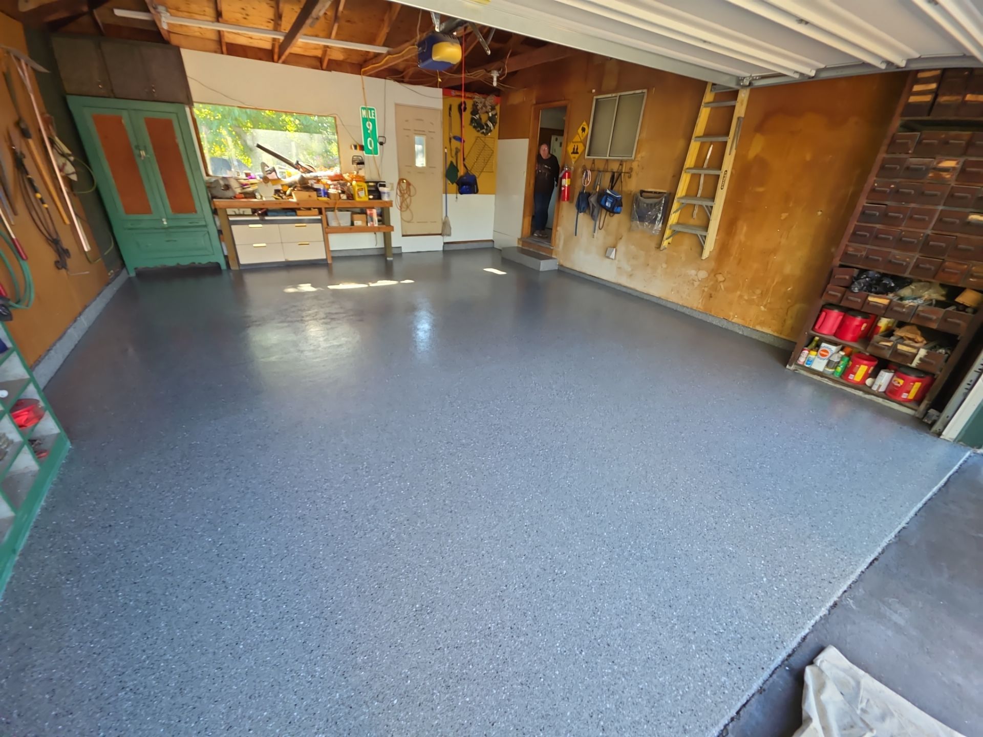 Garage Transformation using Shale Hybrid by Croc Coatings, LLC