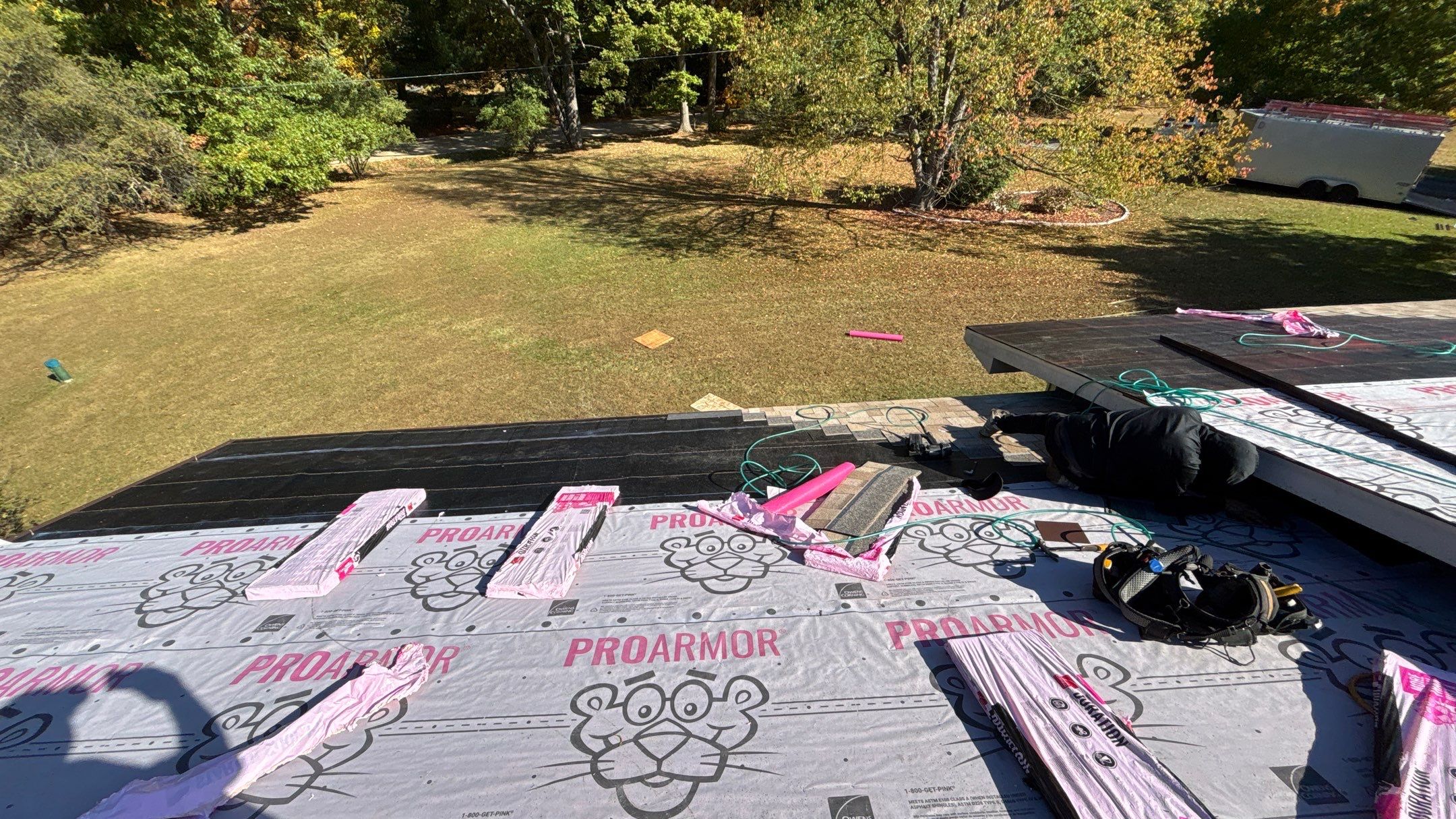 Roof Replacement using Owens Corning Sand Castle and Siding Replacement using Odyssey Plus D4" Wood Grain by 180 Contractors