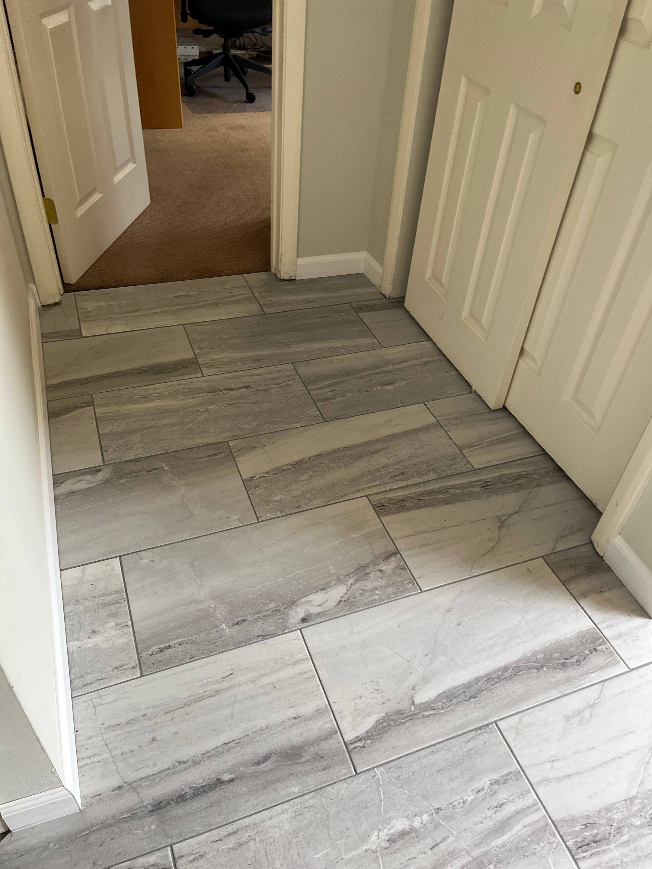 Family Room Remodel using Tile by Home Concepts Construction