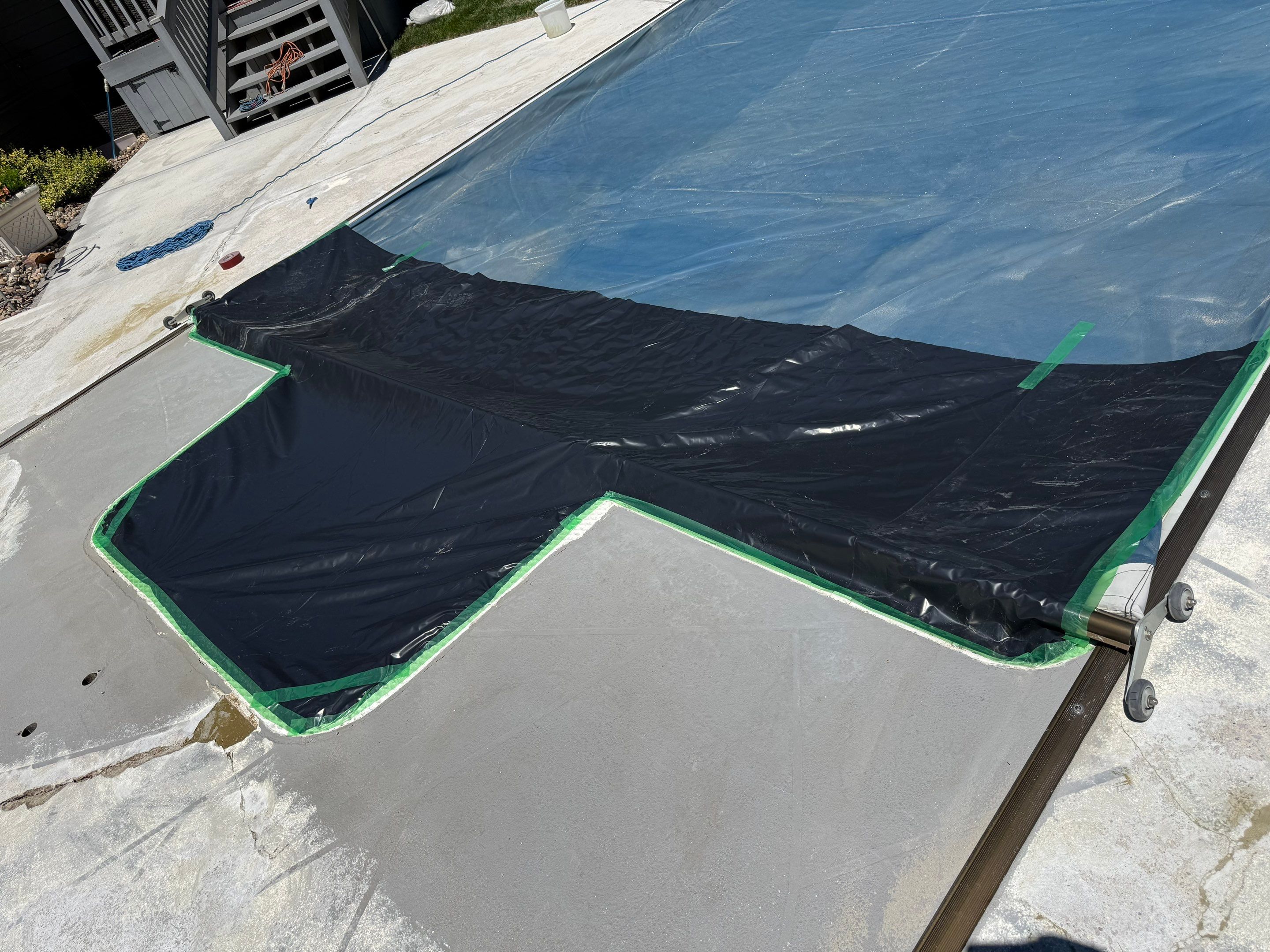 Residential Pool Deck Resurfacing in Sioux Falls by Select Painting, Coatings & Garage Cabinets