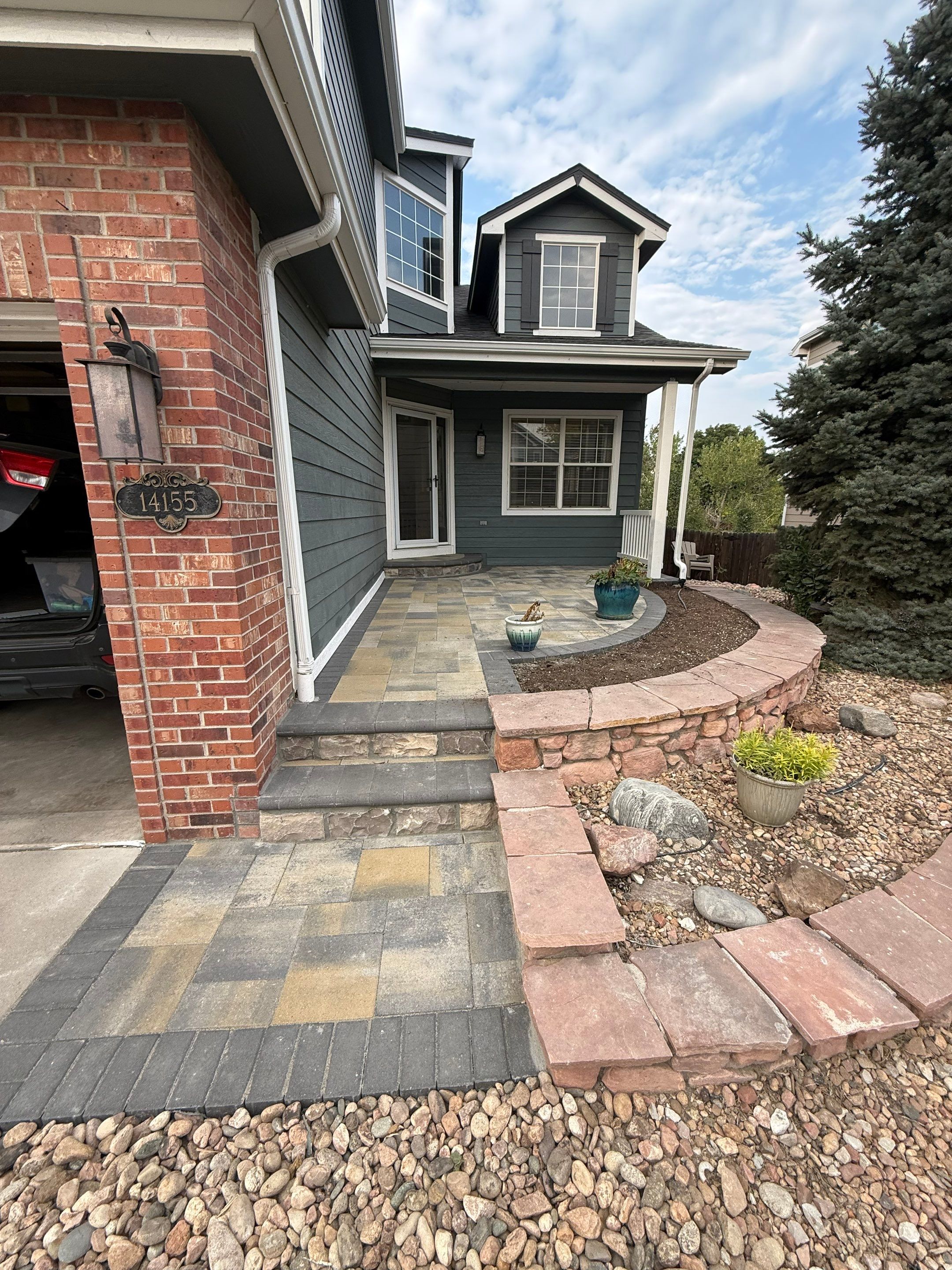 The Grand Entryway by JRM landscape & design