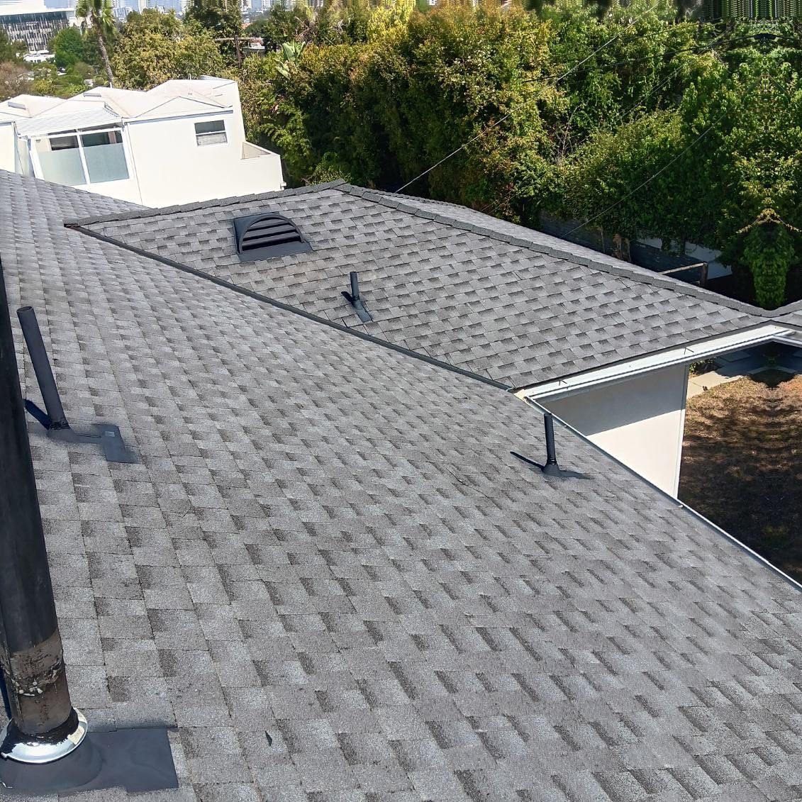 Residential Roofing Installation using GAF Charcoal Shingles by Hull Brothers Roofing