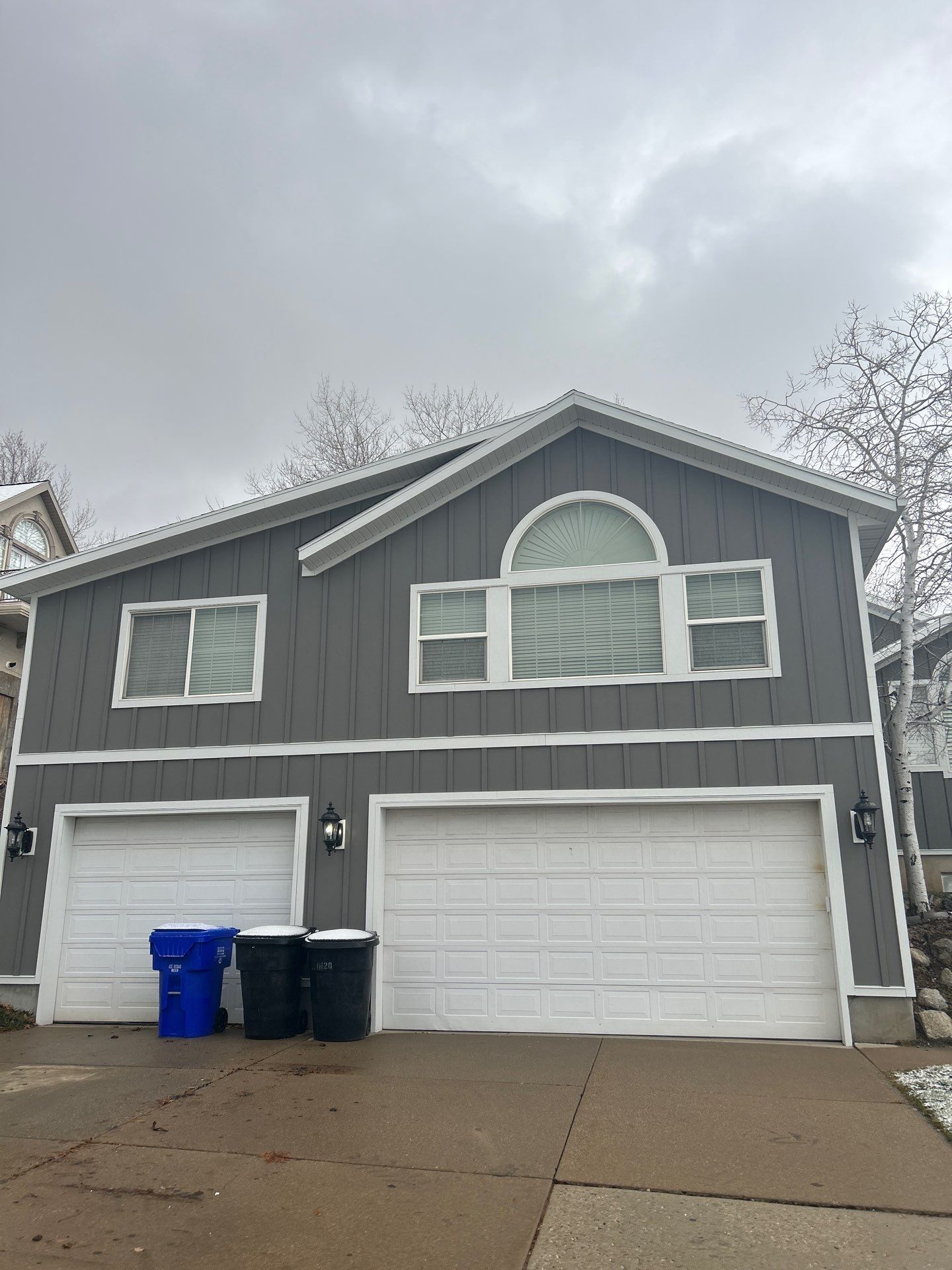 Bountiful | Massive Stucco Conversion & Mixed Profiles | Aged Pewter by Ideal Siding Utah