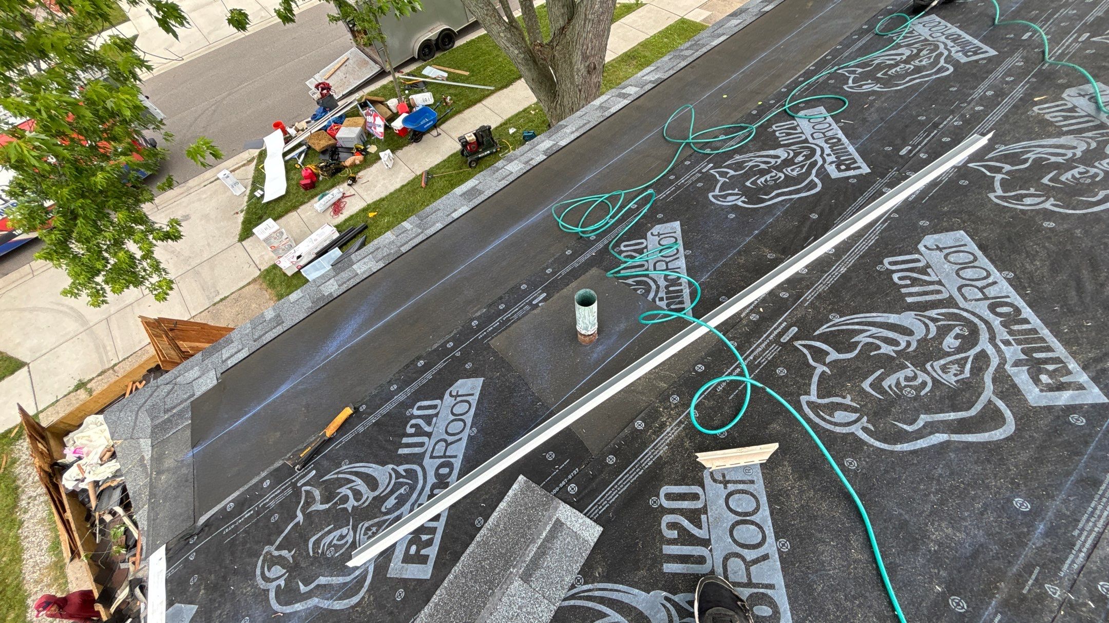 Roof Replacement using Owens Corning Slatestone Gray by 180 Contractors