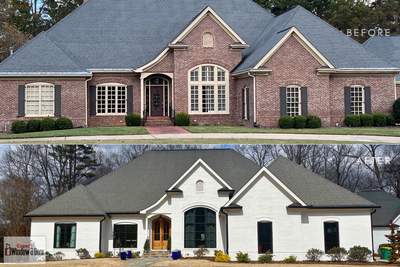 Alpharetta Brick Home Exterior Window & Door Replacement