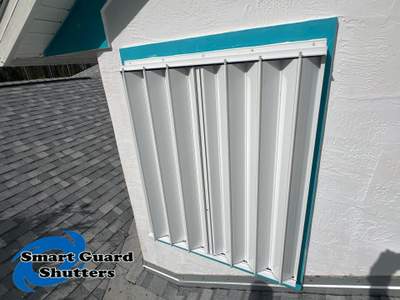 Accordion Shutters in White