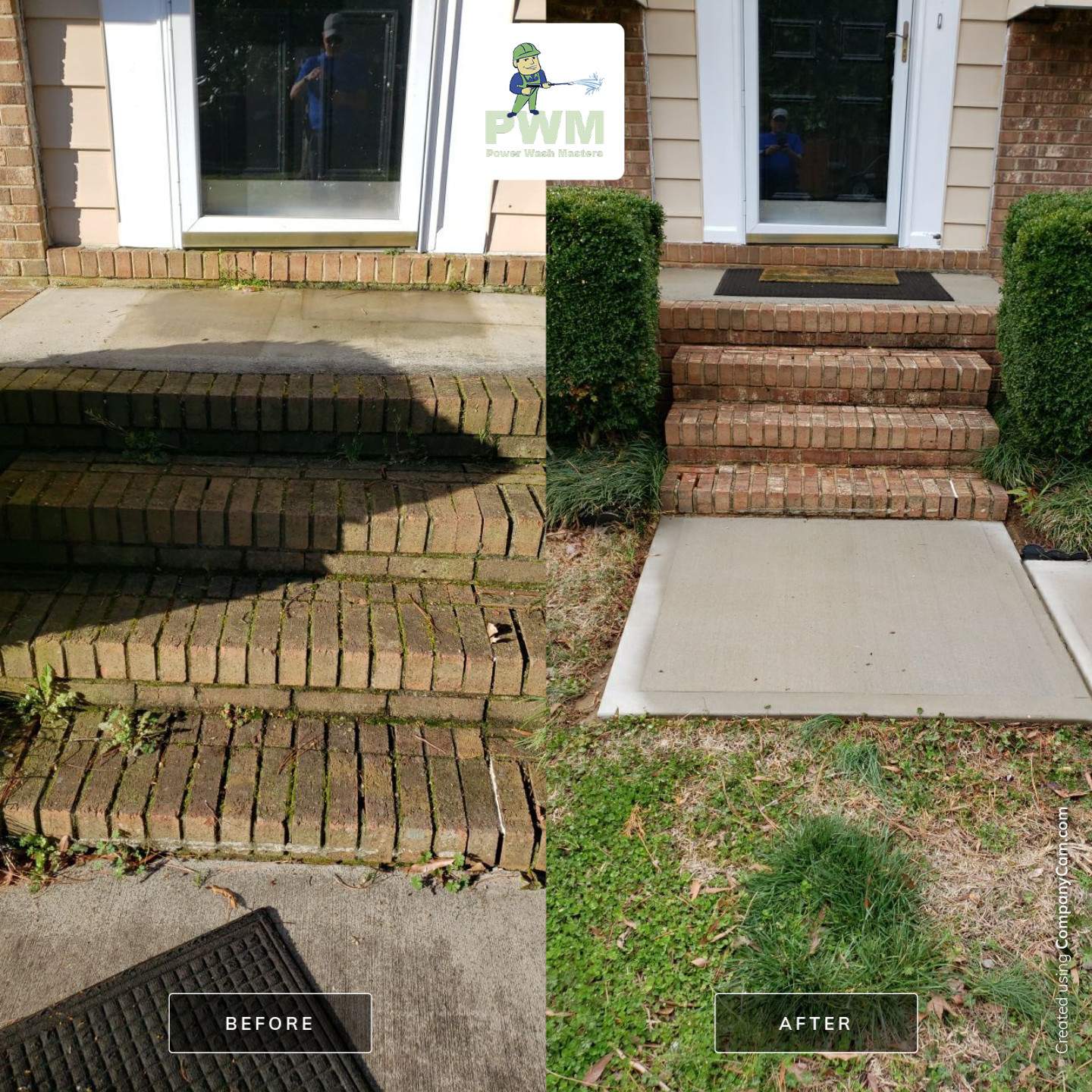House Wash using cleaner by Power Wash Masters LLC