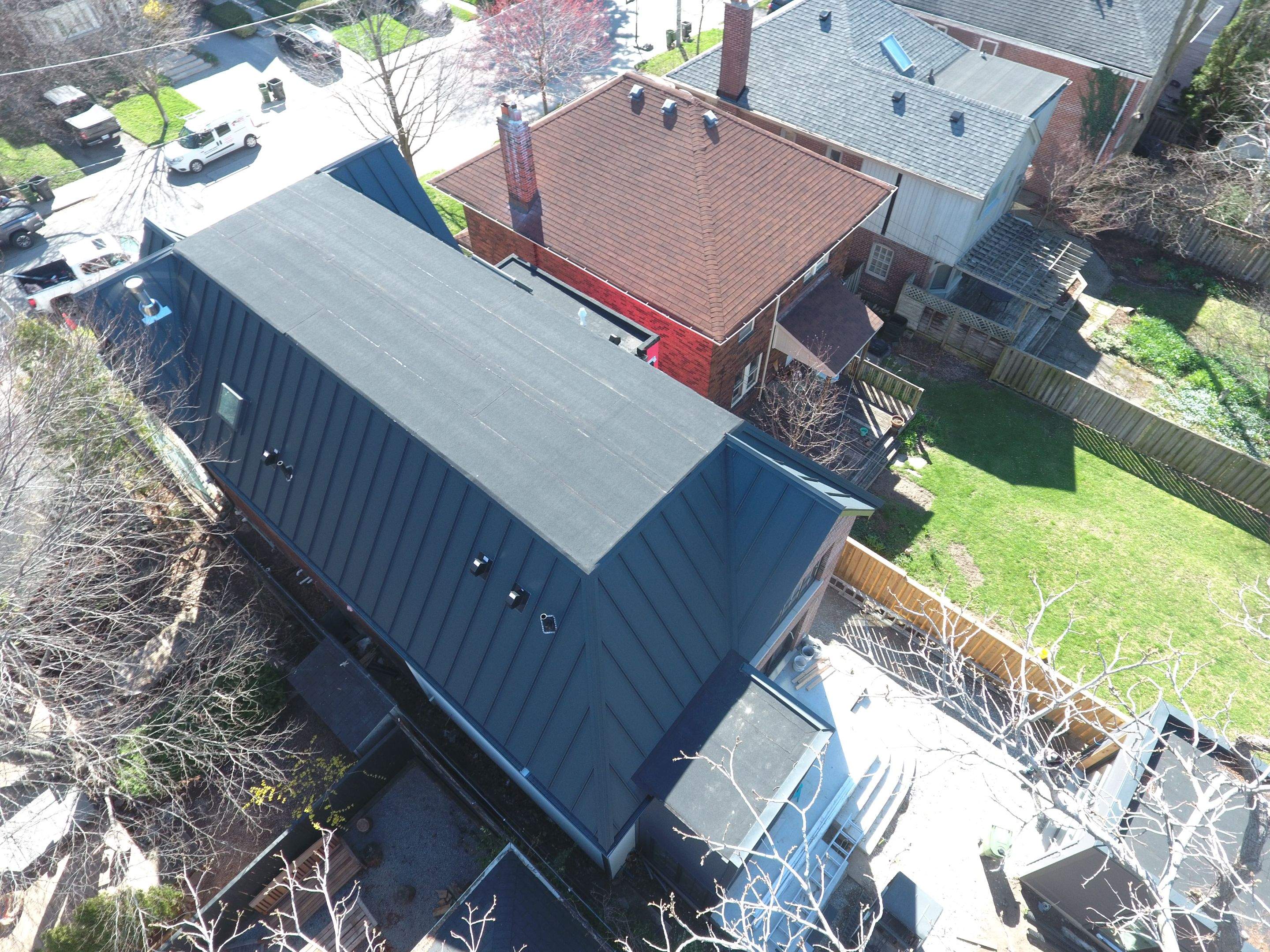 New Home Construction using 24 Ga Standing Seam Metal by Jay Carter Roofing & Sheet Metal