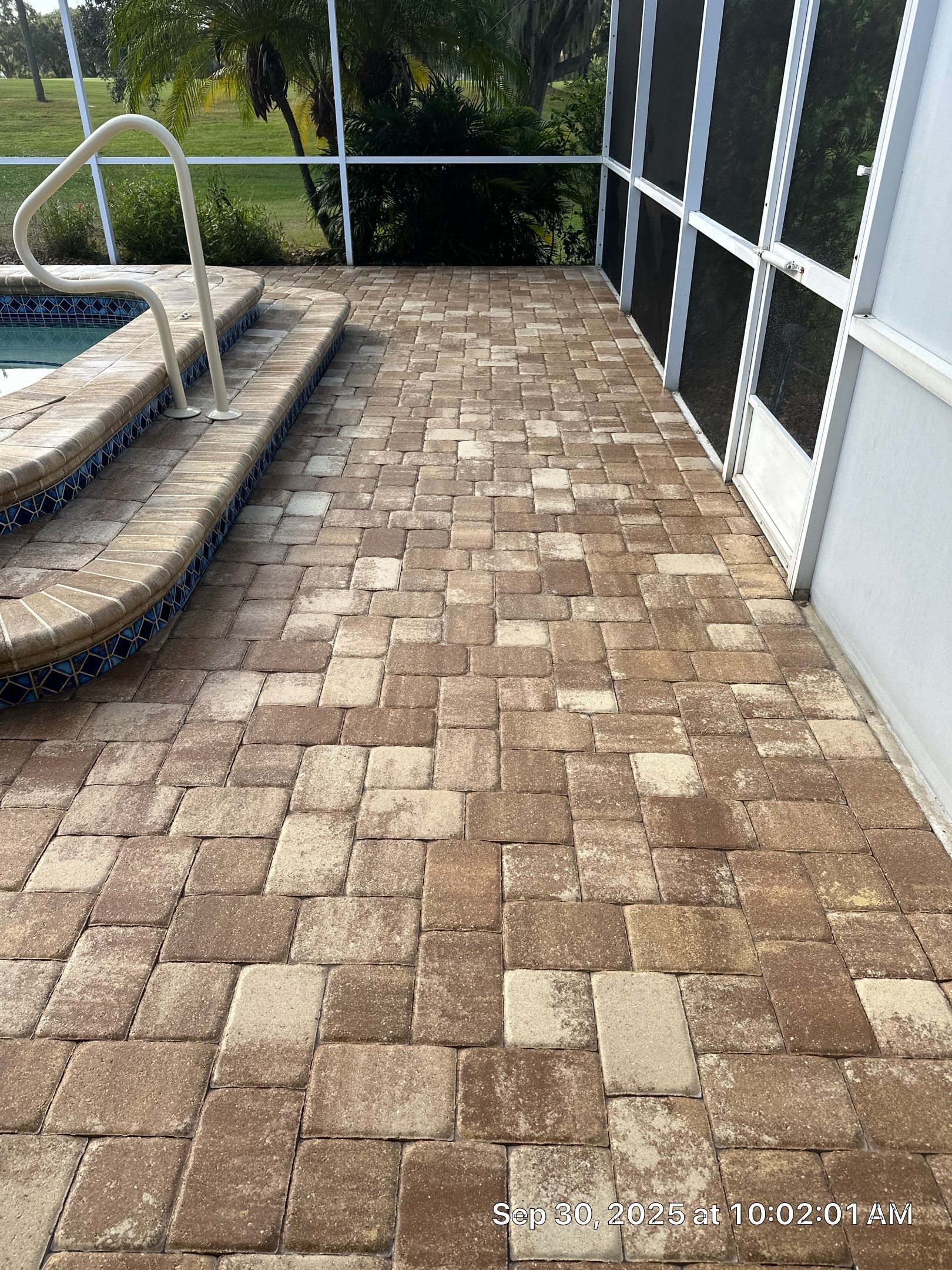 Sun City Center Paver Stripping and Sealing for Pool Deck by Supreme Paver Experts