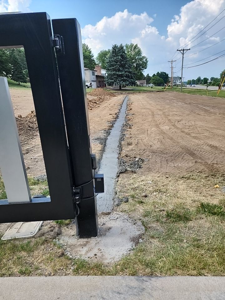 Fence / Retaining Wall using Block then parge by ACE Waterproofing & Basement Solutions