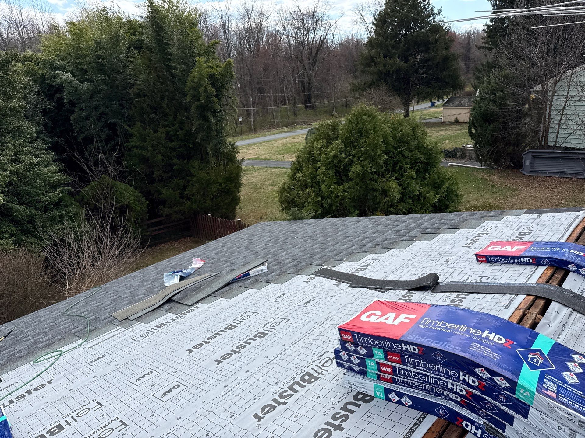 Residential Roofing Installation using GAF Timberline HDZ by Matter Construction, LLC