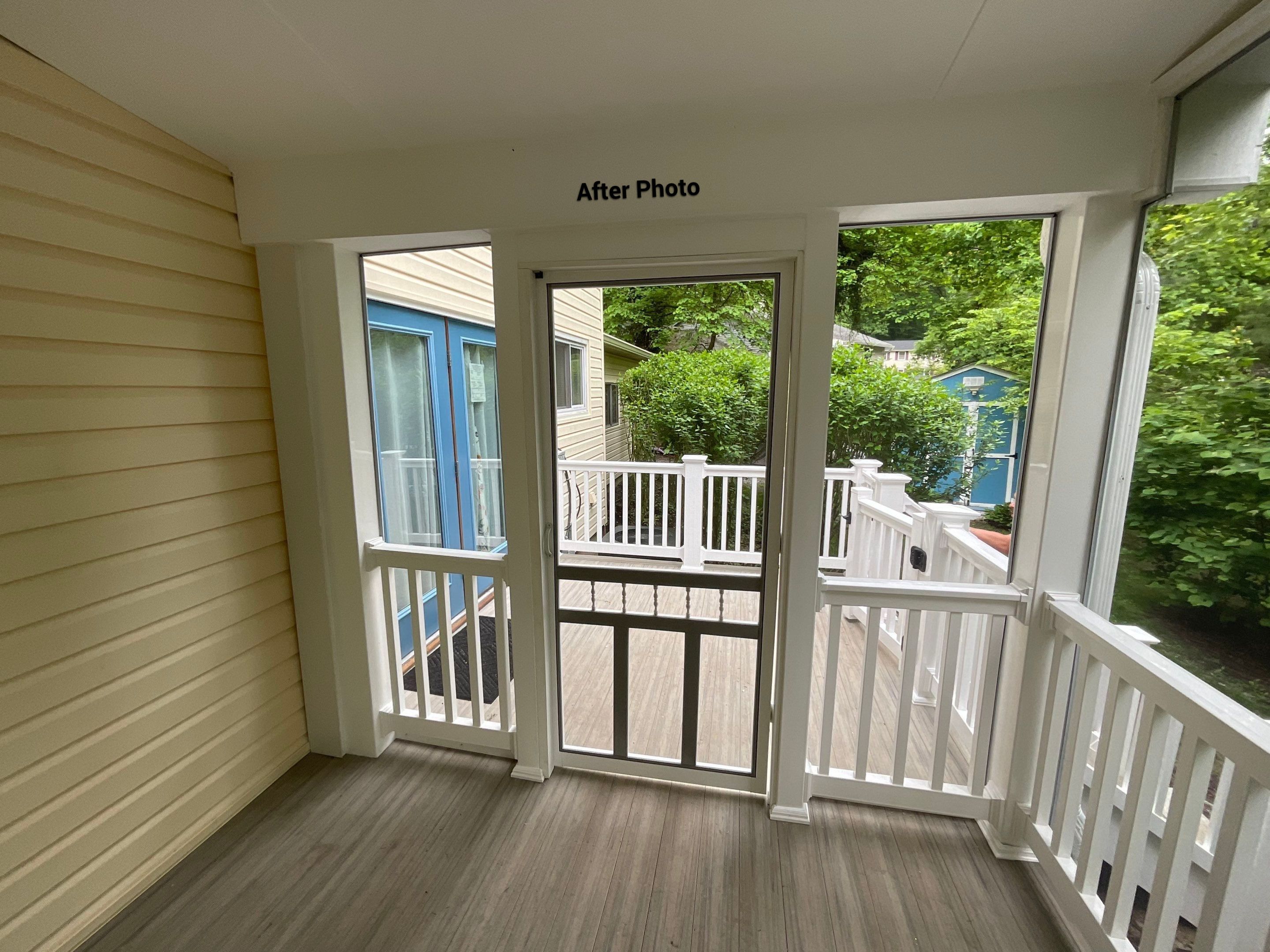 New Screen in cover porch  by Alpha Design Services