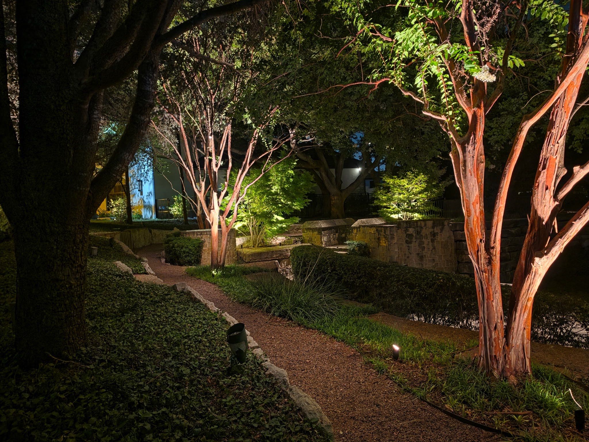 Glen Abbey HOA Park in Dallas by Outdoor Lights + Shades