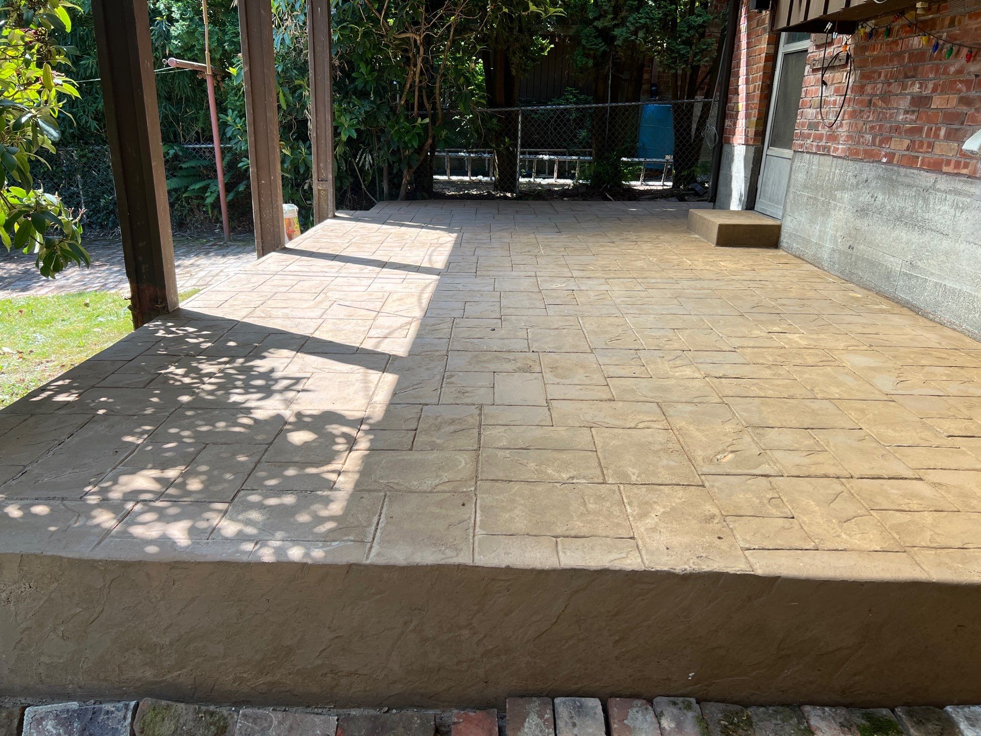 Stamped Concrete Patio | Seattle  by Jireh Asphalt & Concrete Inc 