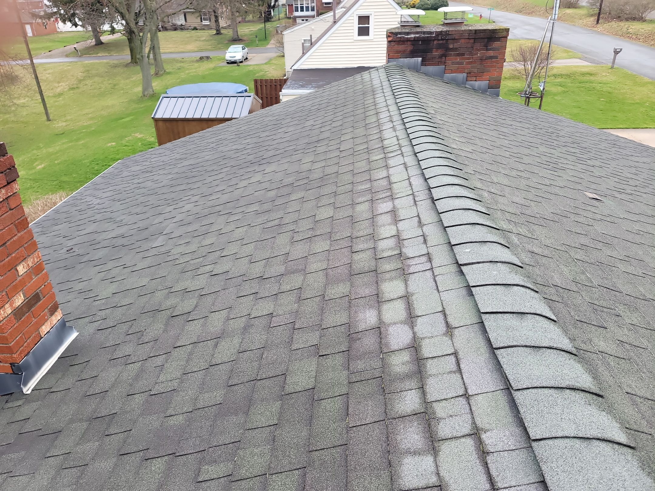 ATLAS PINNACLE COLOR: SUMMER STORM DRIP EDGE: WHITE by Eagle Eye Roofing