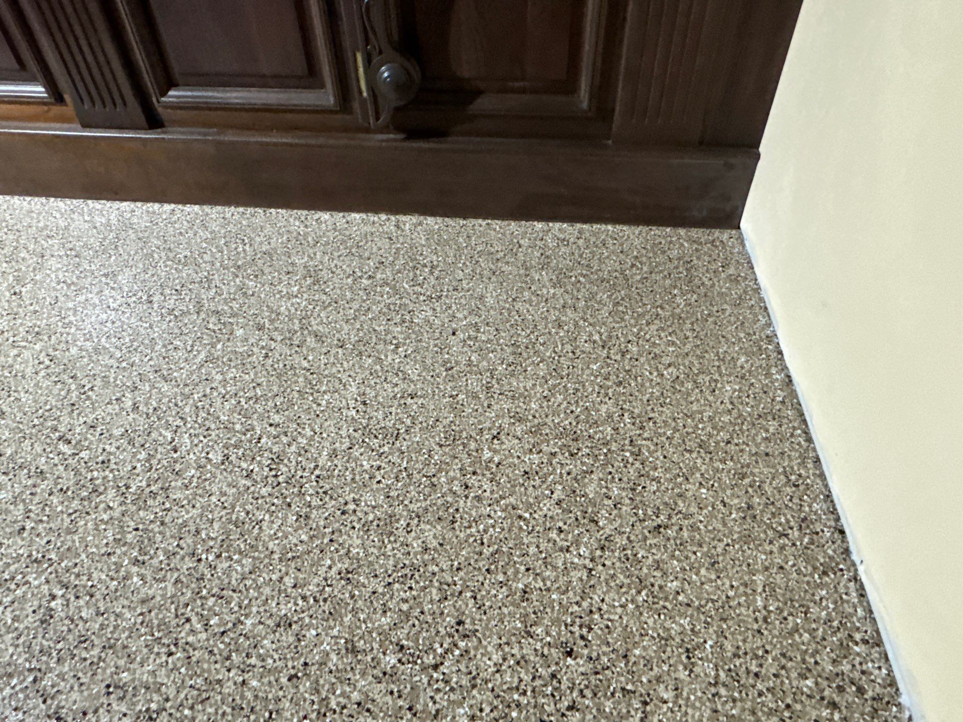 Garage and interior Project in Gainesville, FL in Sandstone by Cross Creek Concrete Coatings