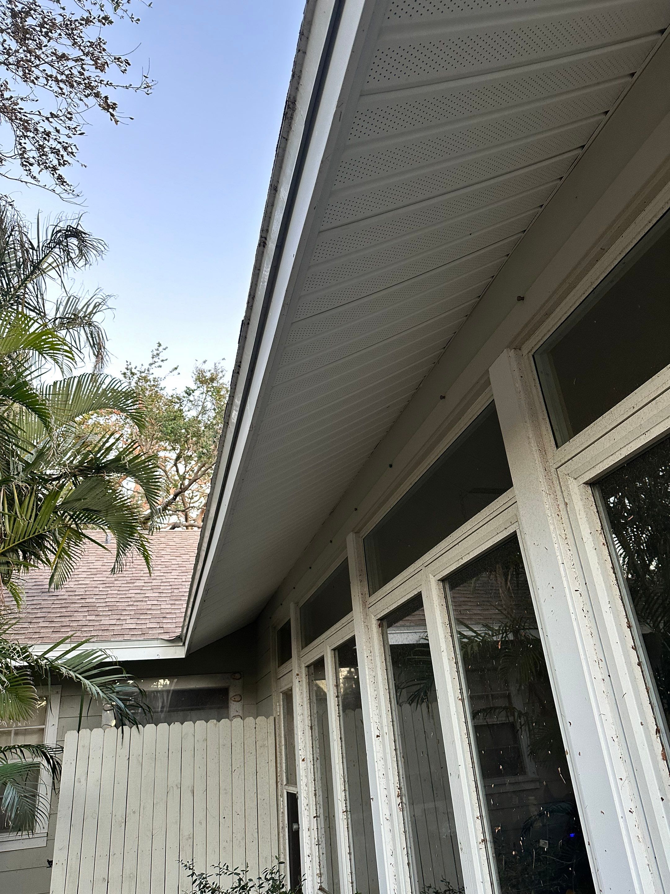 Replace All Soffit in the House in Sarasota FL by Gutter Professors