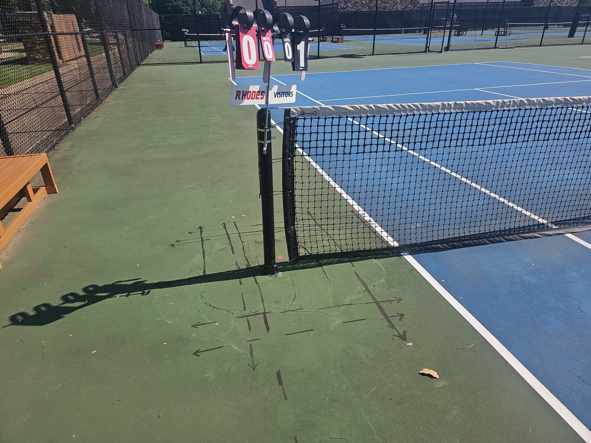 Concrete Assessment Project for Tennis Courts by Alsip Locating Service, LLC