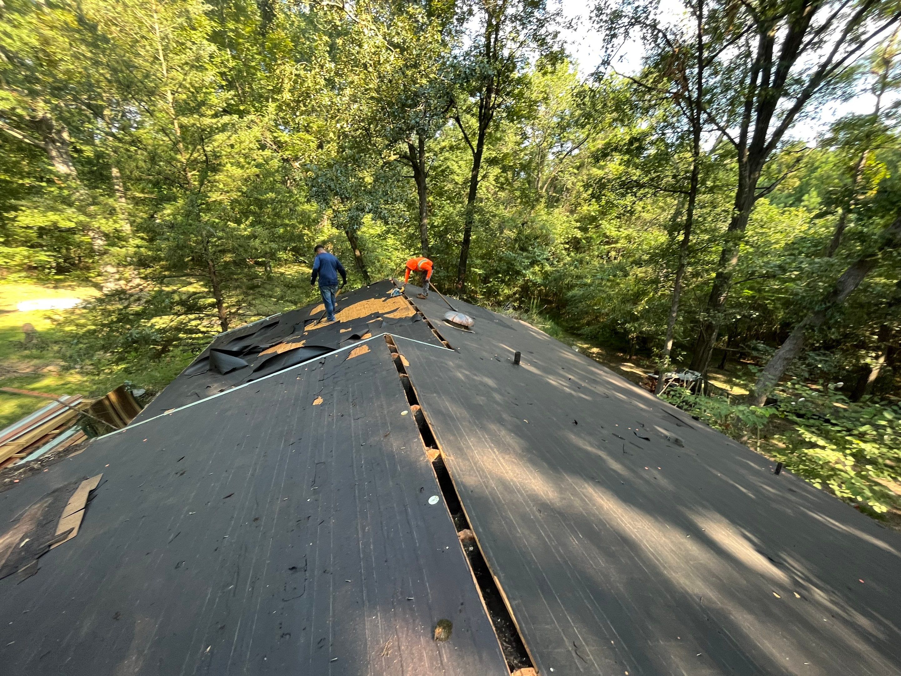 Residential Metal Roof Replacement using Reed's Metals: 29 GA. Colored Residential Panel by Hostetler Roofing