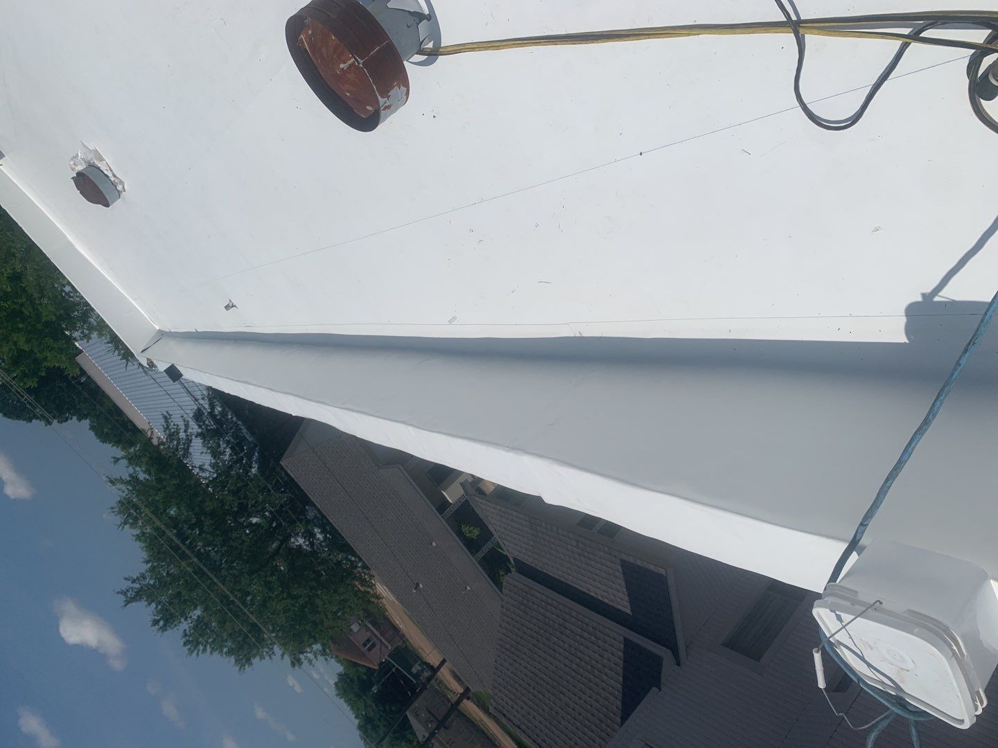 Commercial Roofing Installation using 50 mil PVC by Hostetler Roofing