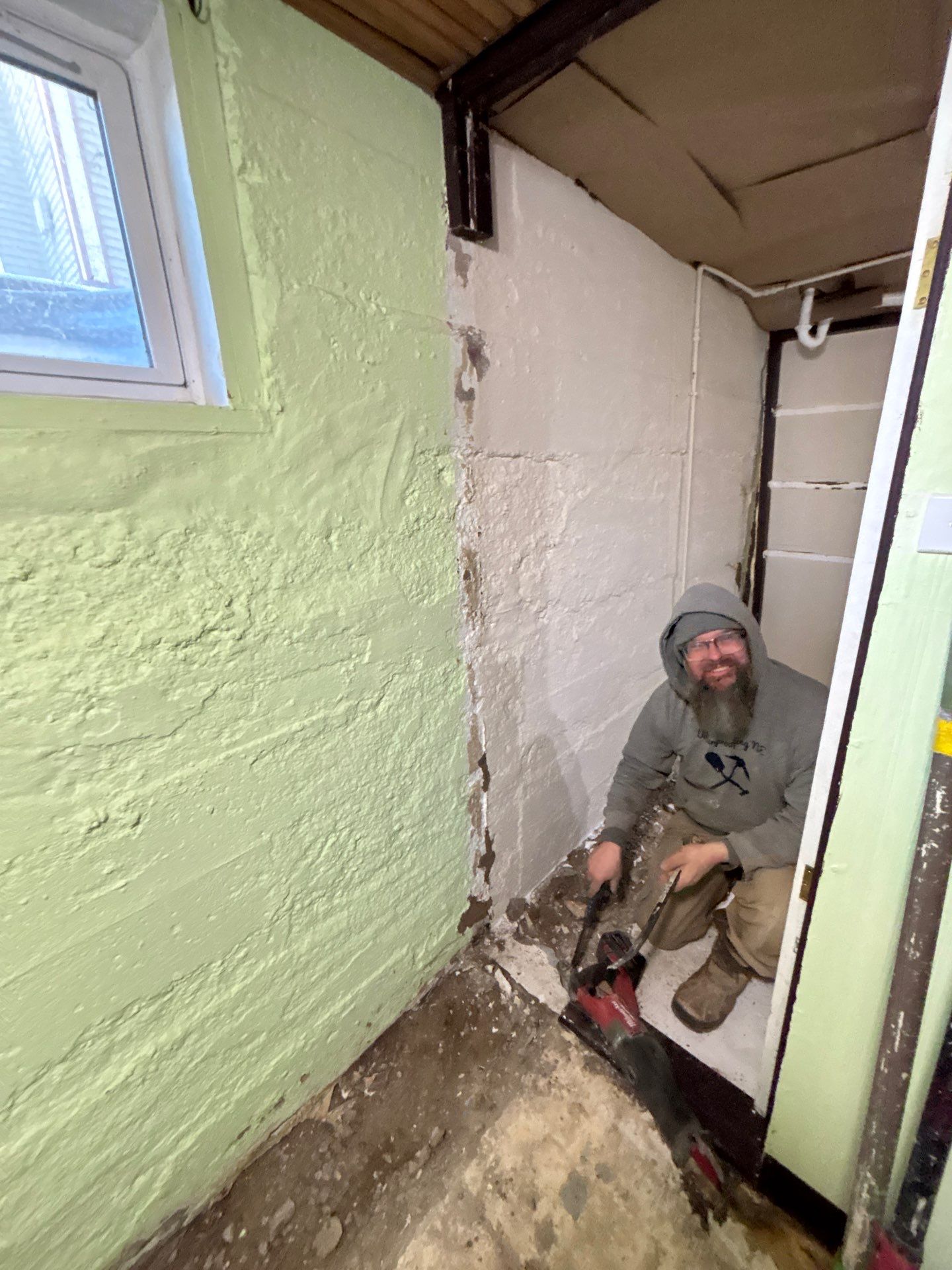 Ending Garik's Groundwater Issues For Good-And-All! by Waterproofing Northeast