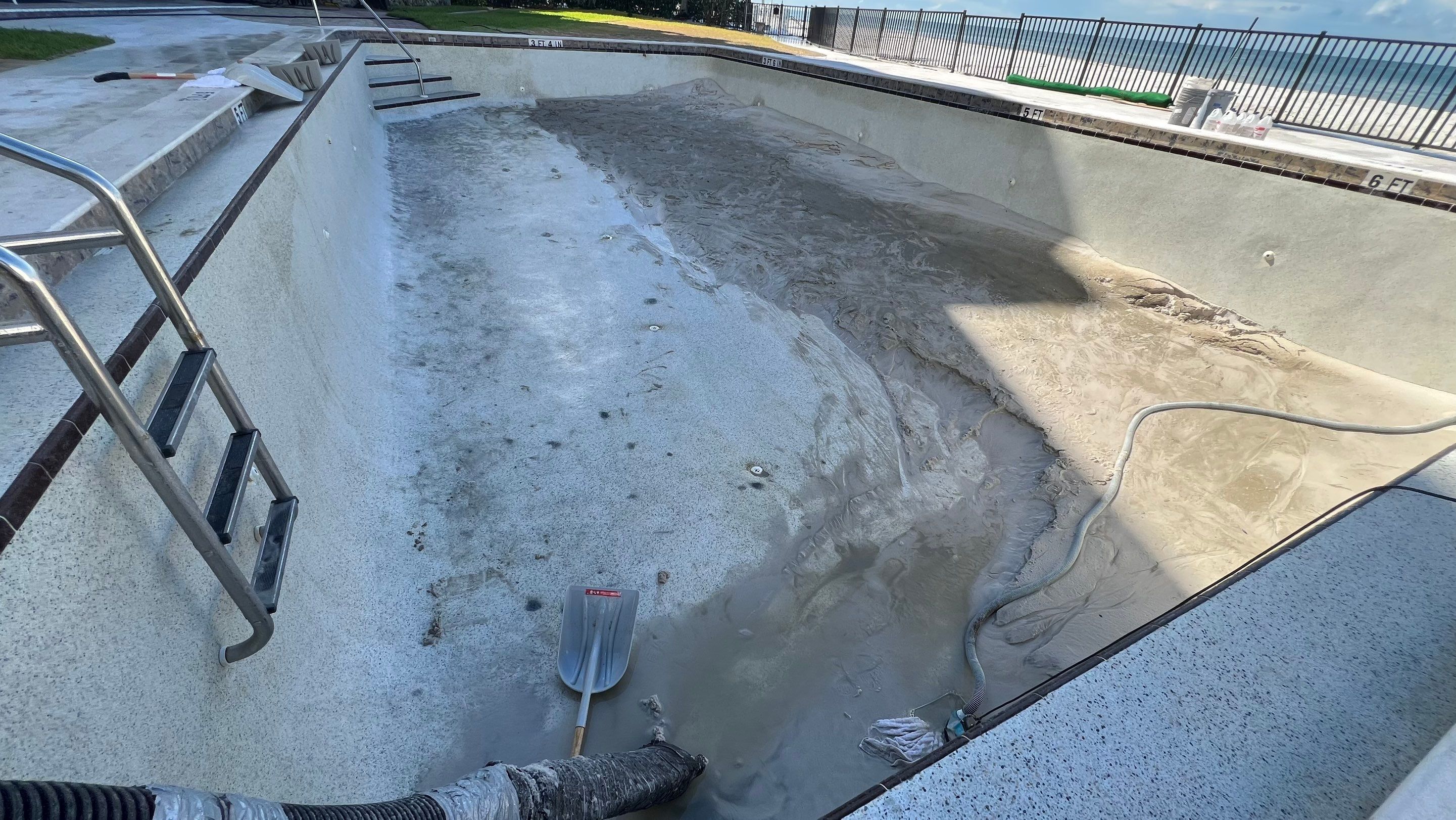 Naples Condo Pool Cleanout by APS Power & Water
