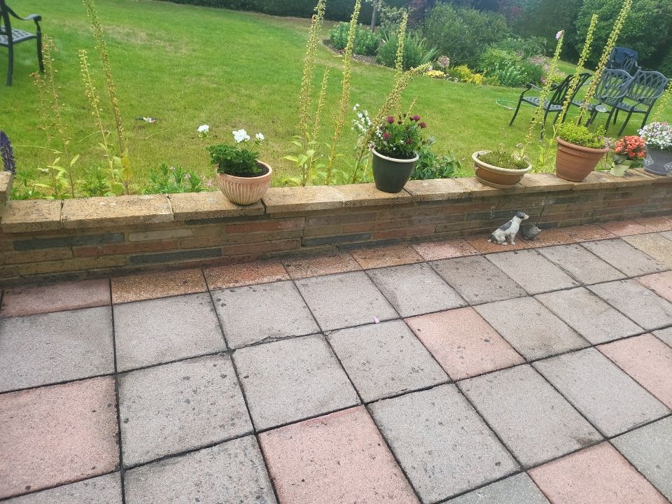 Patio Clean using honda 21 ltr/min by Ges Exterior Cleaning ltd