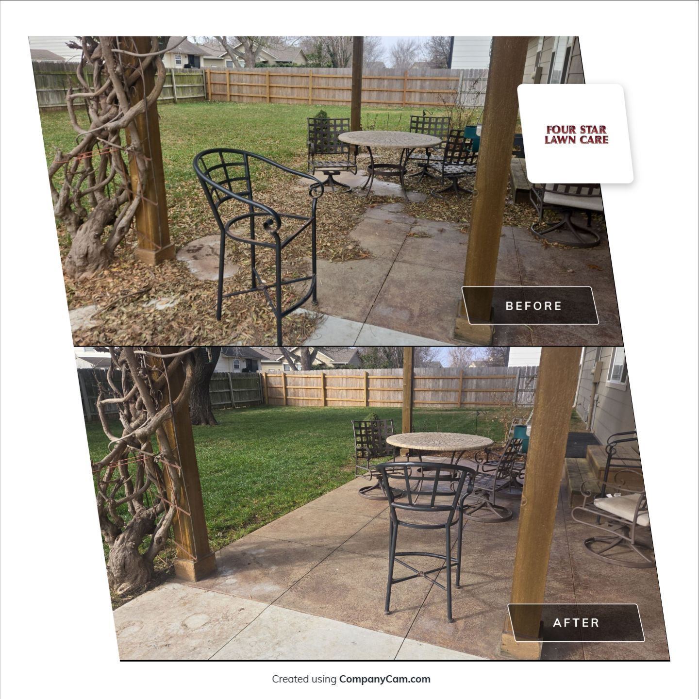 Project in Augusta by Four Star Lawn Care