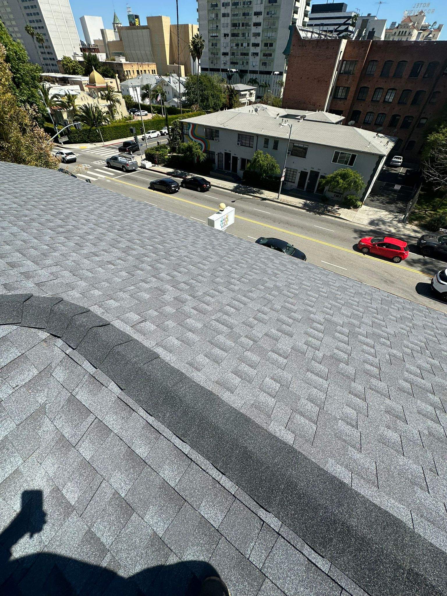 Roof Replacement at the Magic Castle Hotel- Los Angeles, CA 90028 by Epic Roof Replacement